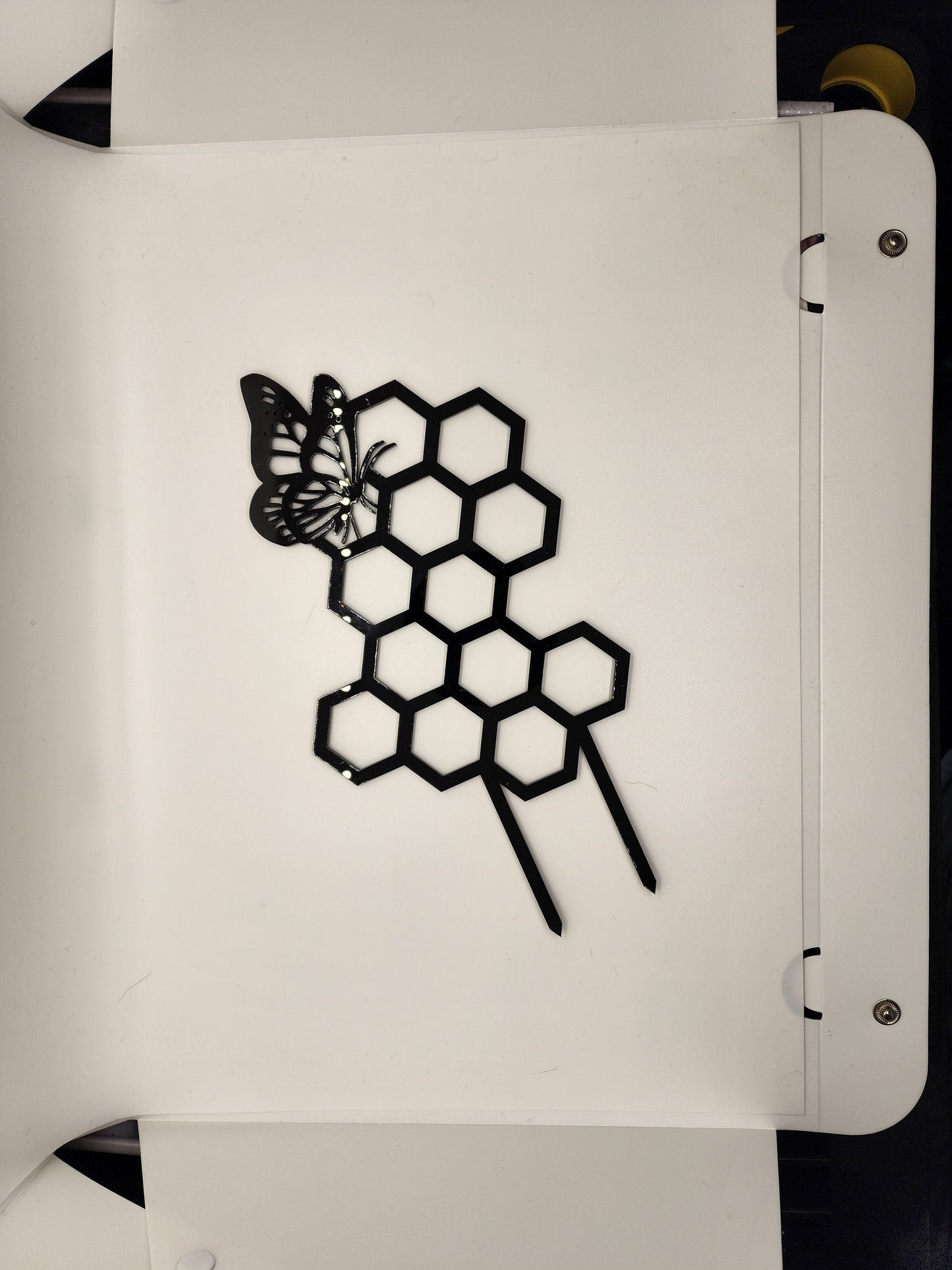 Butterfly plant trellis black 11 inches tall