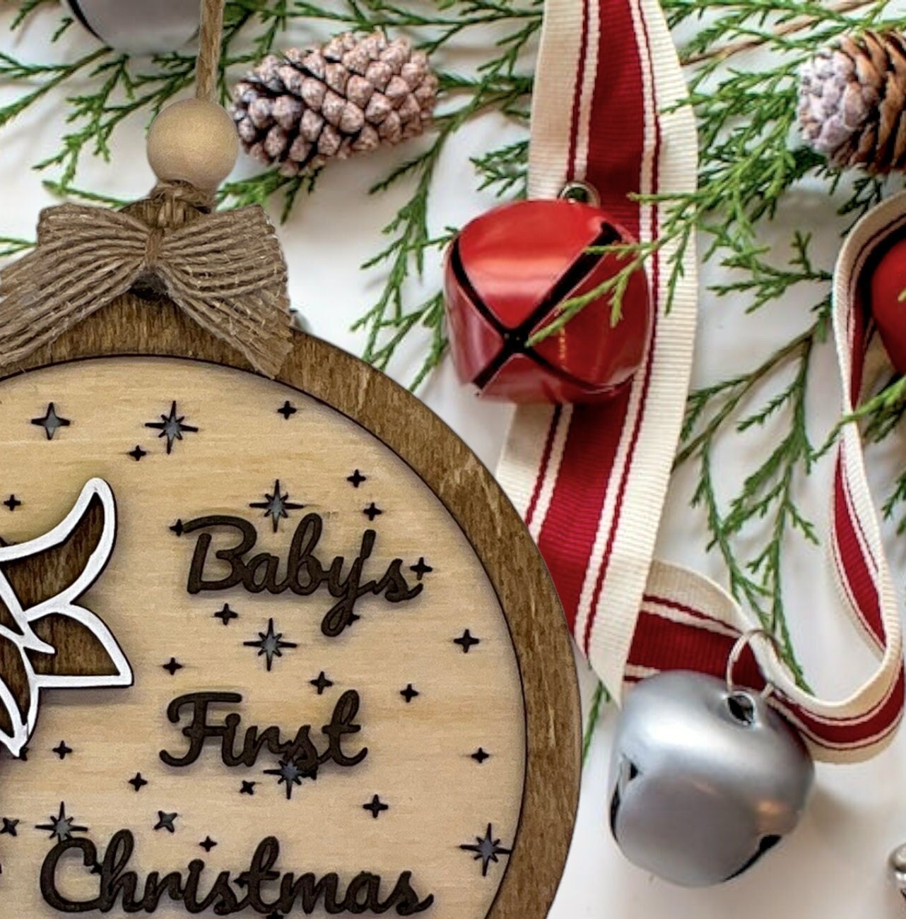 Baby's First Christmas Highland Cow Ornament: Personalized Holiday Decor