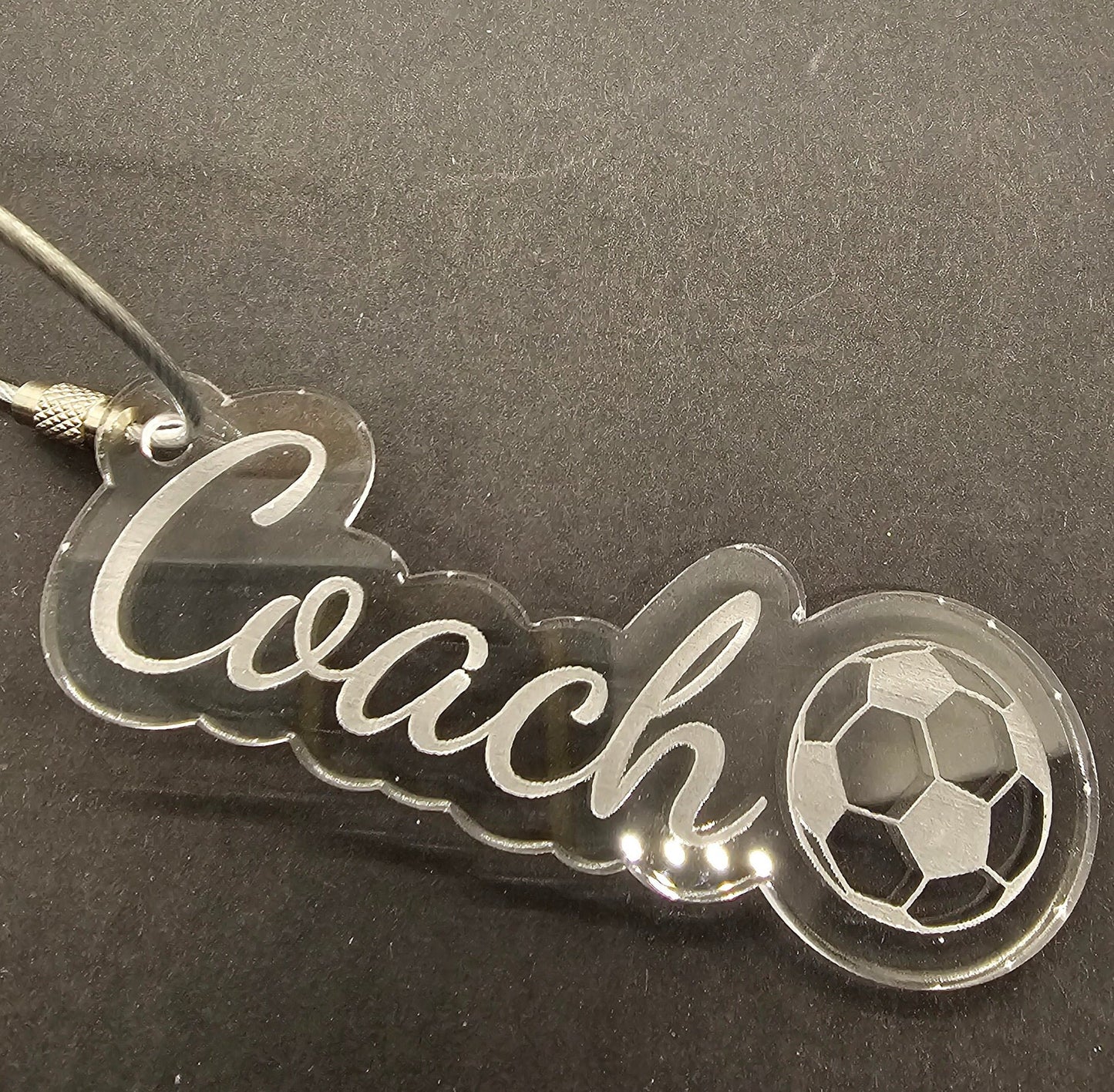 Personalized Soccer Keychain, Custom Sports Keyring, Team Spirit Accessories, Soccer Player Gift, Custom Name bag tag