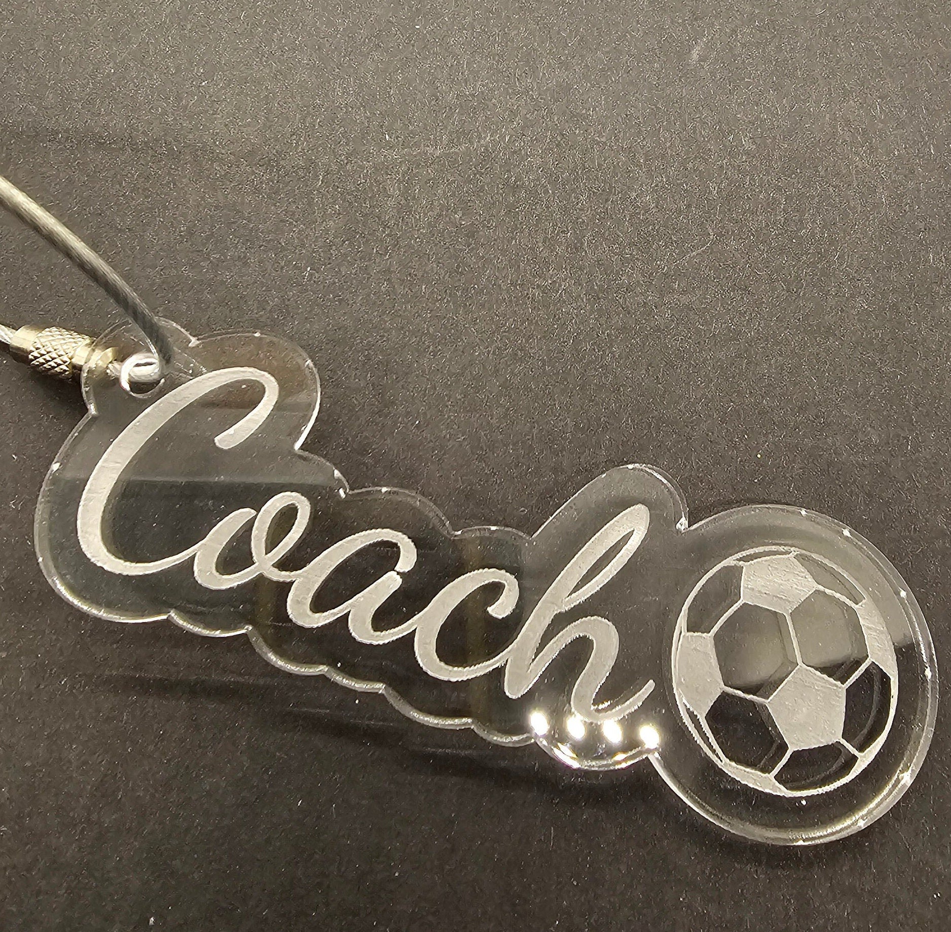 Personalized Soccer Keychain, Custom Sports Keyring, Team Spirit Accessories, Soccer Player Gift, Custom Name bag tag