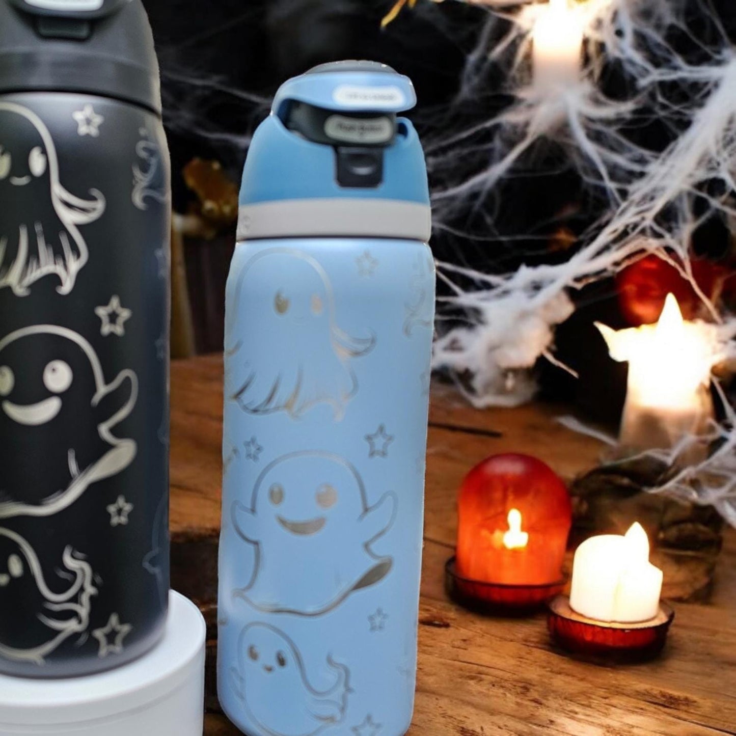 Halloween Owala 24, 30, 32 or 40 oz Freesip or Sway, Ghost Tumbler, Spooky season Lover Gift, Ghost Drinkware