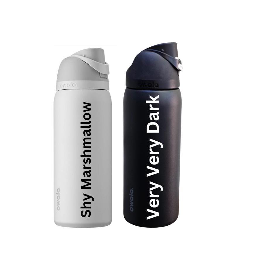 Skull & Roses Engraved Owala Water Bottle - Personalized Leak Proof Tumbler