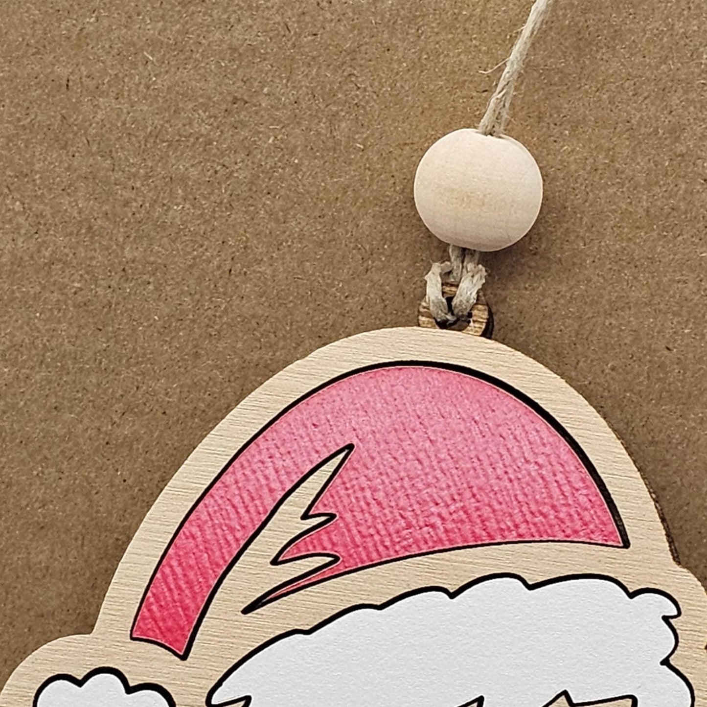 Personalized Santa Football Ornament with Personalization, Custom Name Christmas Decoration, Personalized Holiday Gift
