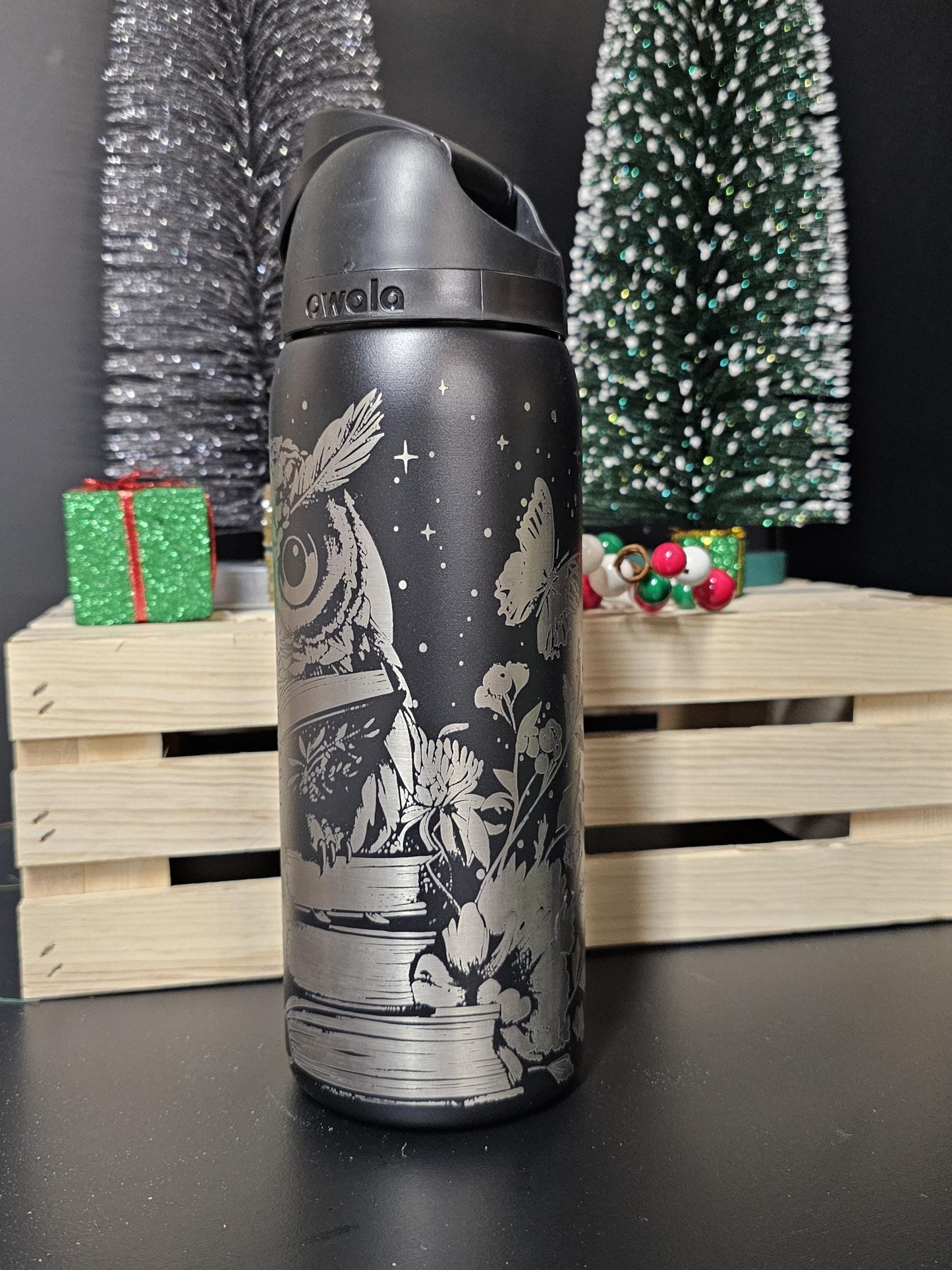 Owl book lover Owala 24 and 32 oz Tumbler, book love Tumbler, Owl Drinkware