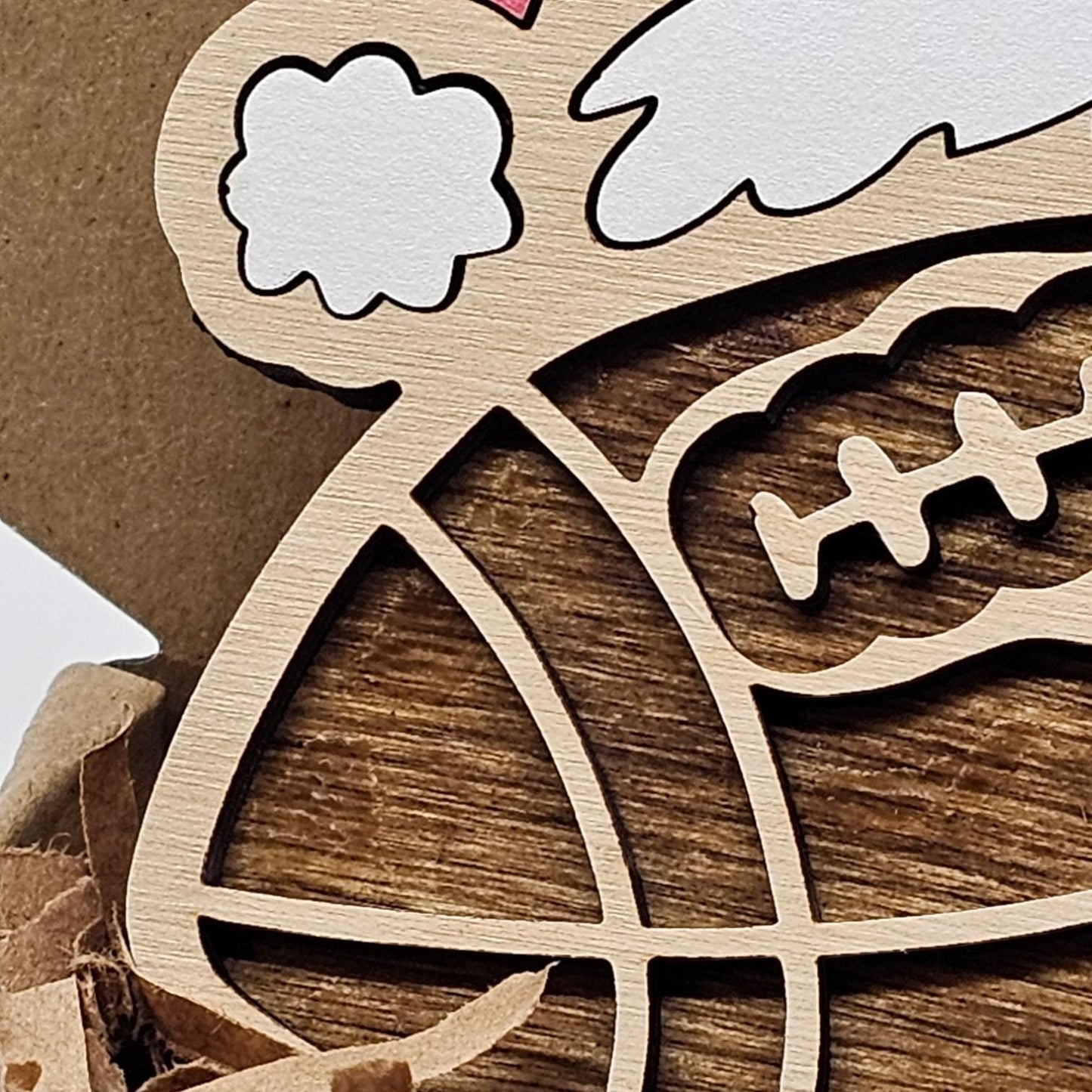 Personalized Santa Hat Football Ornament: Custom Christmas Decoration