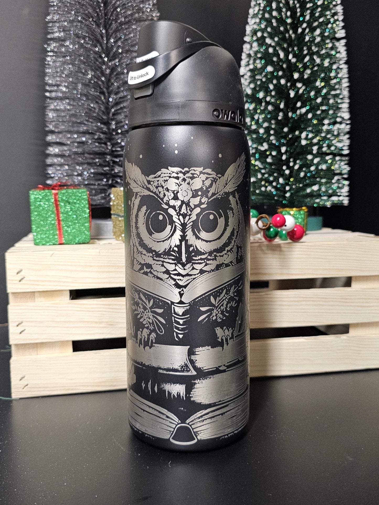 Owl book lover Owala 24 and 32 oz Tumbler, book love Tumbler, Owl Drinkware