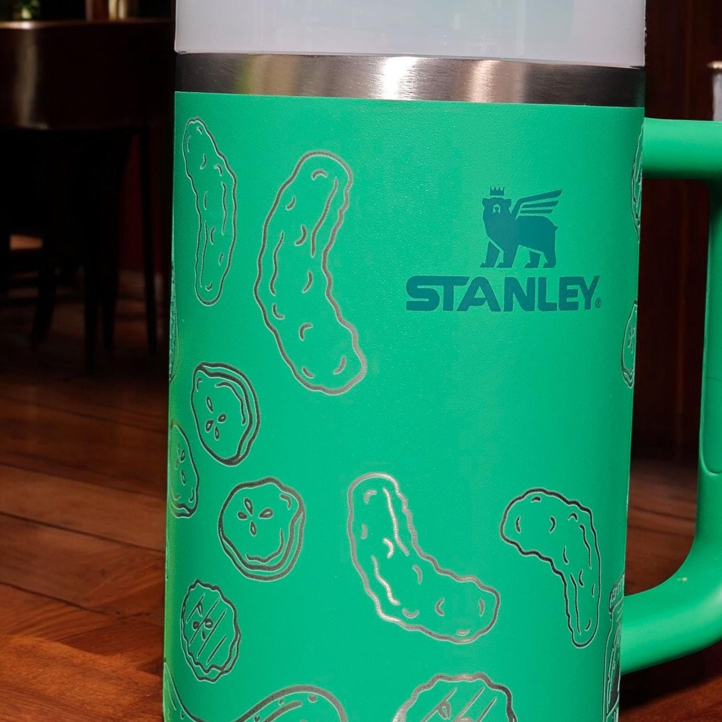Pickle Engraved Stanley 30 and 40 oz Bottle | Pickle Lover Gift | Elegant & Personalized Drinkware