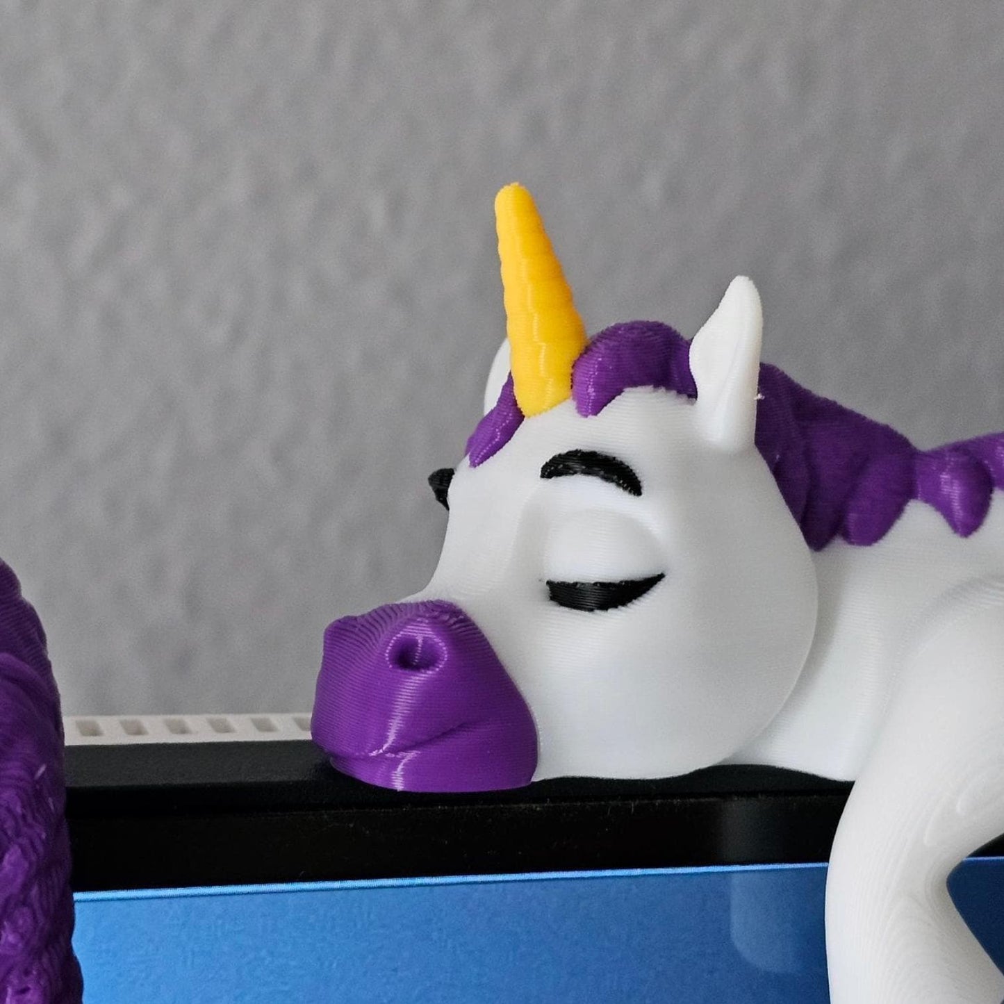 3D Printed Sleeping Unicorn Shelf Sitter: Whimsical Office Decor