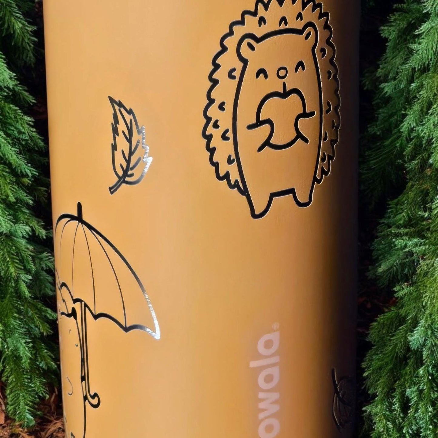 Hedgehog Fall Owala 32 oz Tumbler, Harvest Tumbler, Fall season Lover Gift, Leaf Drinkware