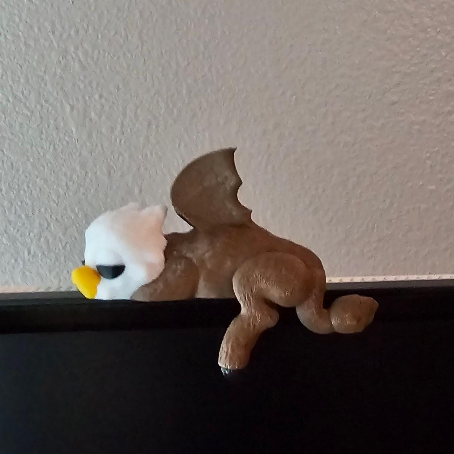 3D Printed Sleeping Griffin Shelf Sitter: Whimsical Office Decor