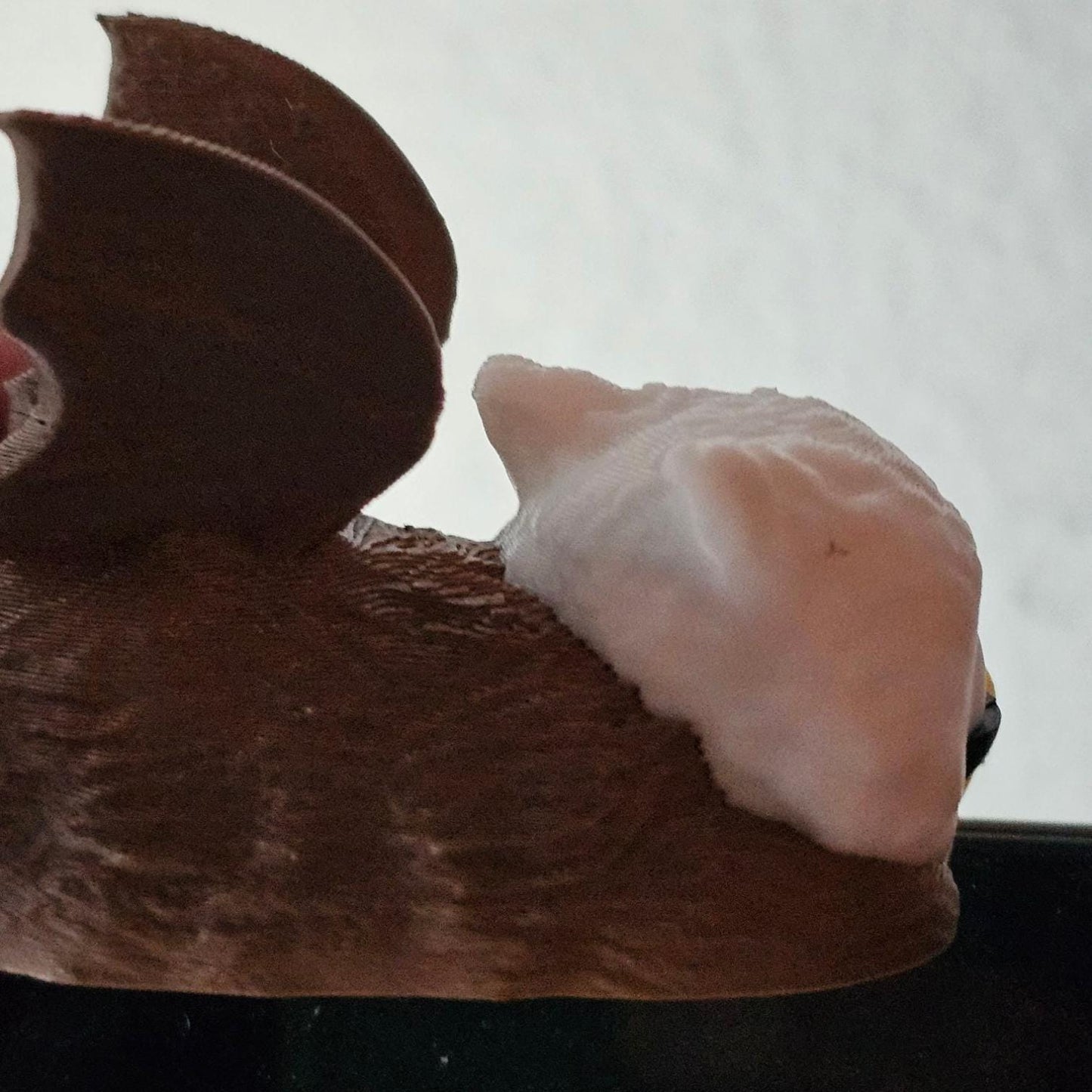 Sleeping Griffin for bookshelf or monitor, Unique Griffin Present, 3D Printed, Shelf Decor office Decor