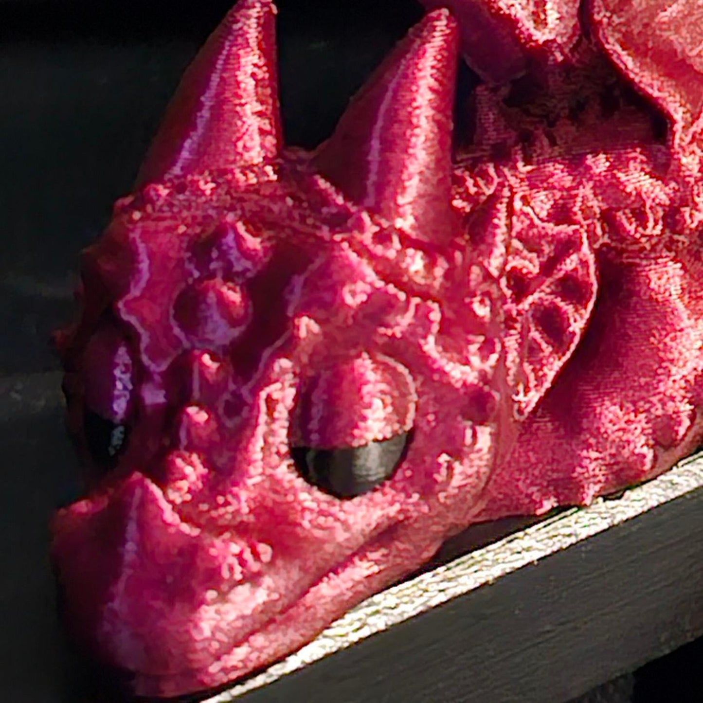3D Printed Sleeping Dragon Shelf Sitter: Unique Office Decor