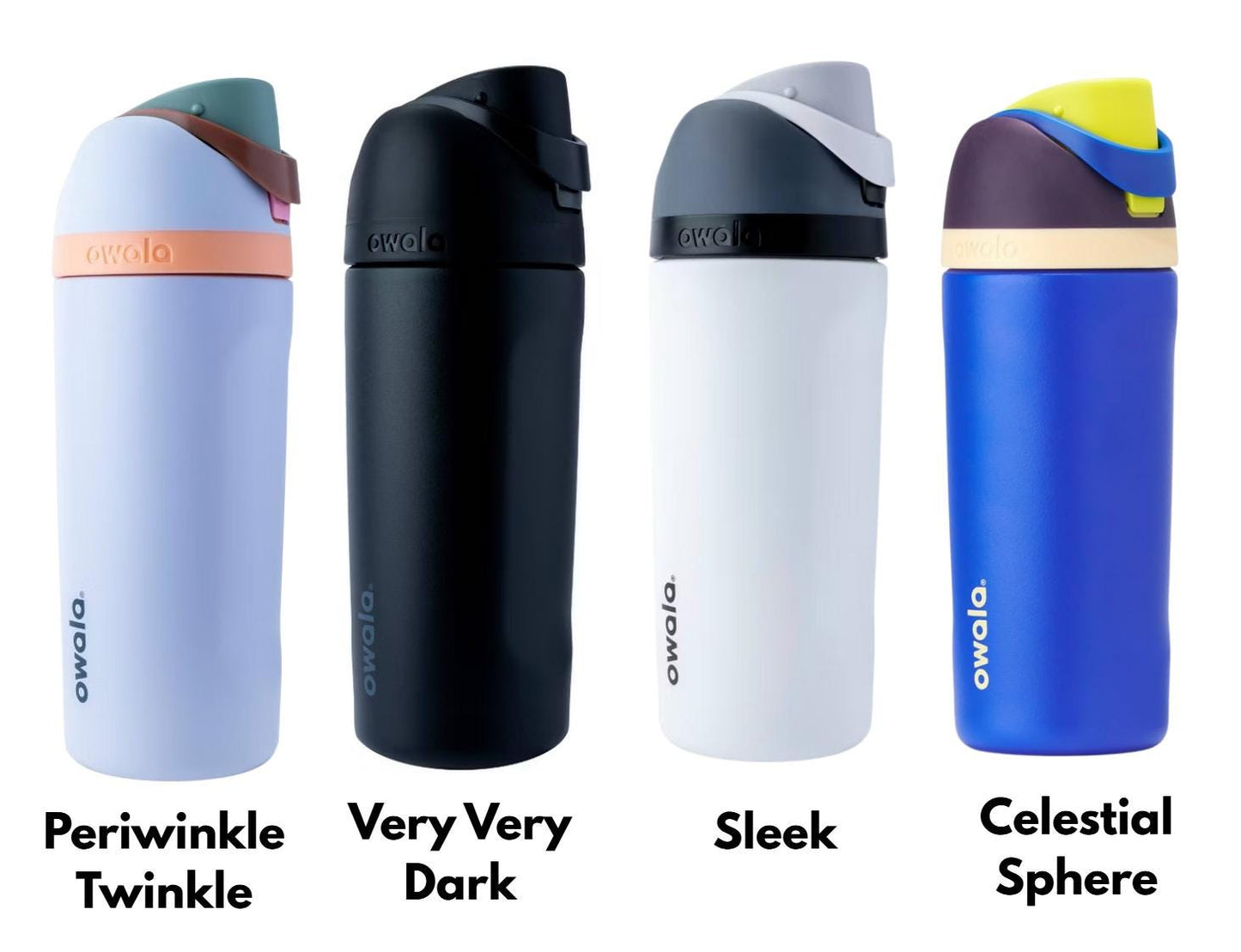 Space-Themed Owala Water Bottle: Astronaut & Rocket Design