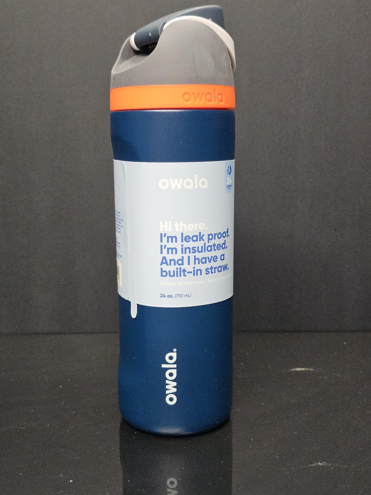 Owala Baseball Theme Drink Bottle, 32, 24 and 16 ounce BPA-Free Bottle, Flip Cap, leak proof Water Bottle, Sports Enthusiast Gift