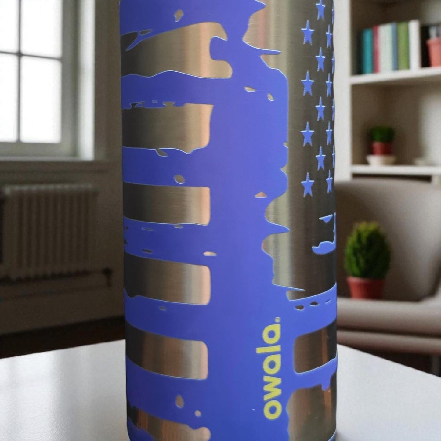 Custom First Responder Owala Water Bottle – Laser Engraved Firefighter, Police, or EMS Design – 20oz, 24oz, or 32oz – Personalized Gift