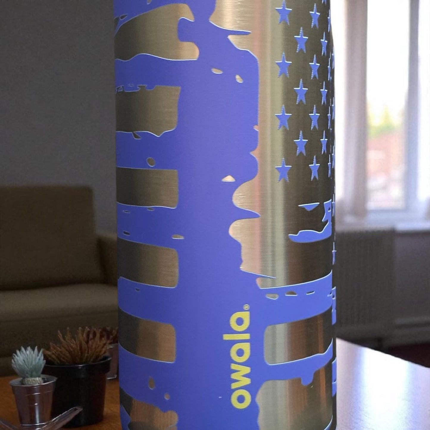 Custom First Responder Owala Water Bottle – Laser Engraved Firefighter, Police, or EMS Design – 20oz, 24oz, or 32oz – Personalized Gift
