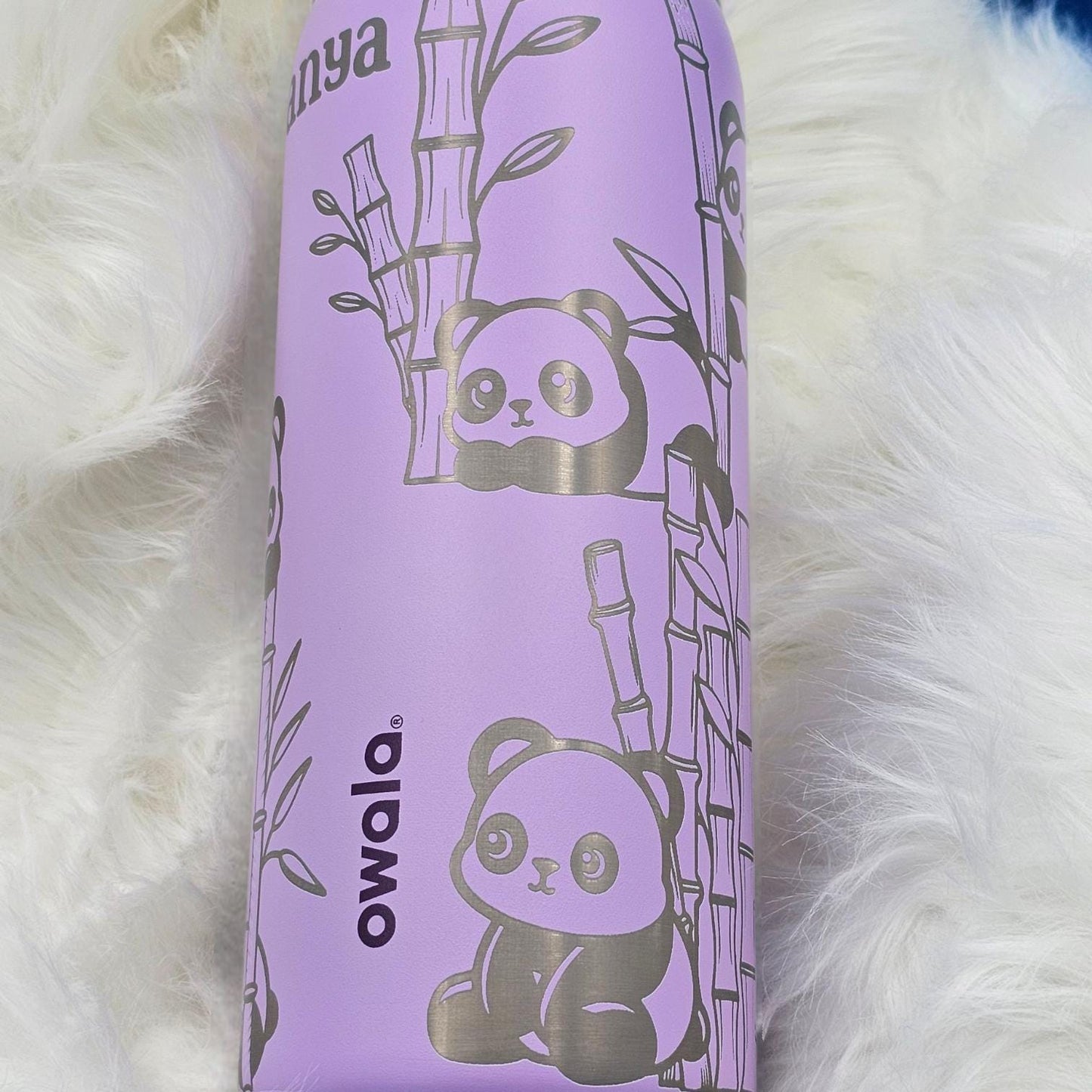 Panda Engraved Owala 20, 24 and 32 oz Bottle | Panda Lover Gift | Cute & Personalized Drinkware