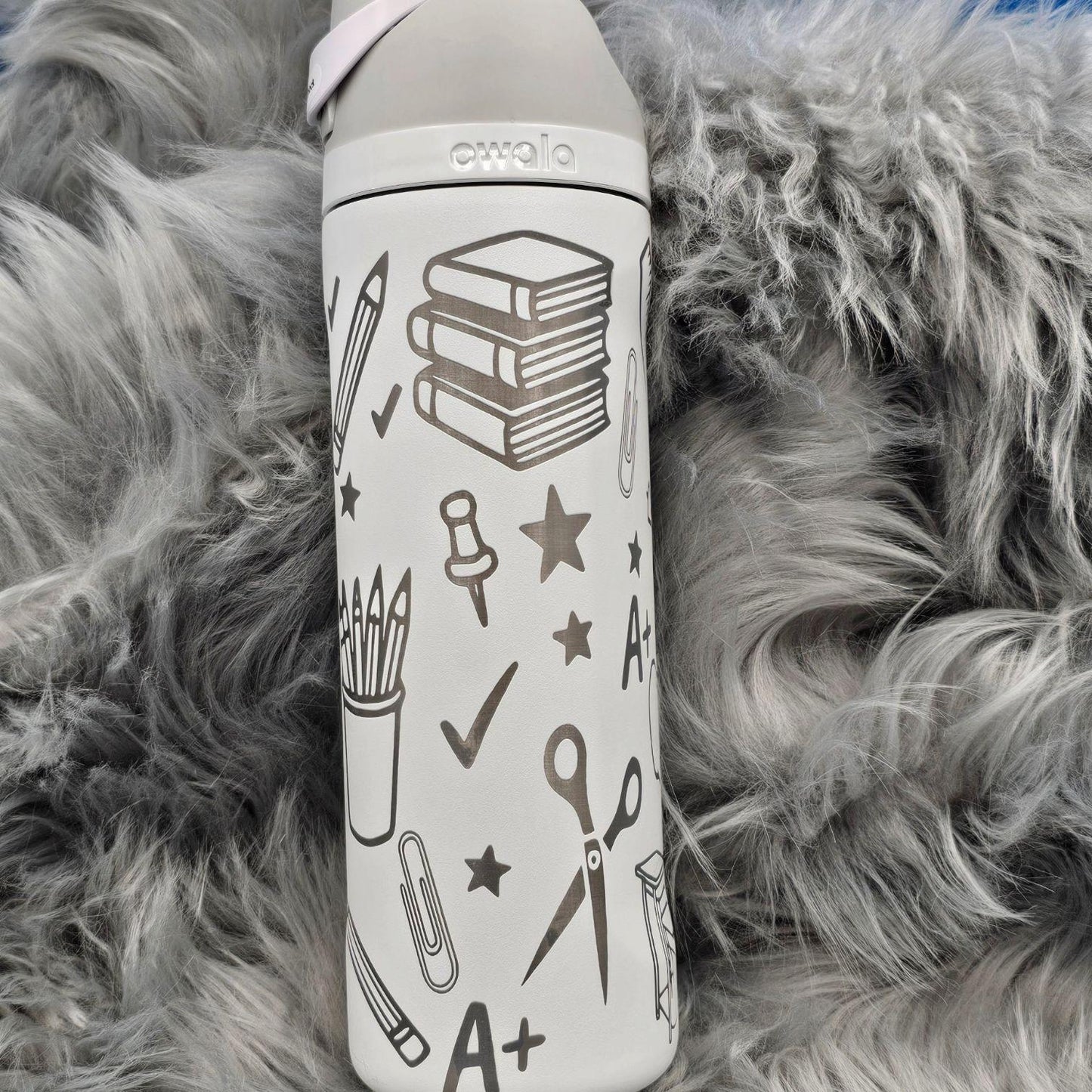 Personalized Teacher Owala Water Bottle: Engraved Gift for Educators