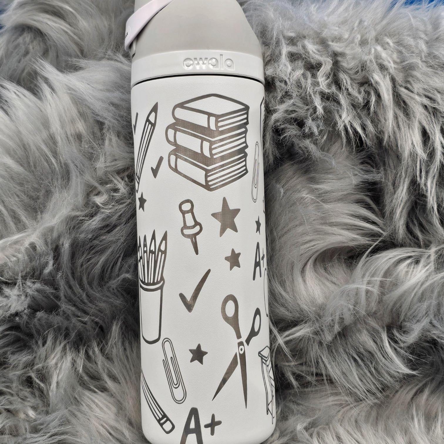 Personalized Teacher Owala Water Bottle: Engraved Gift for Educators