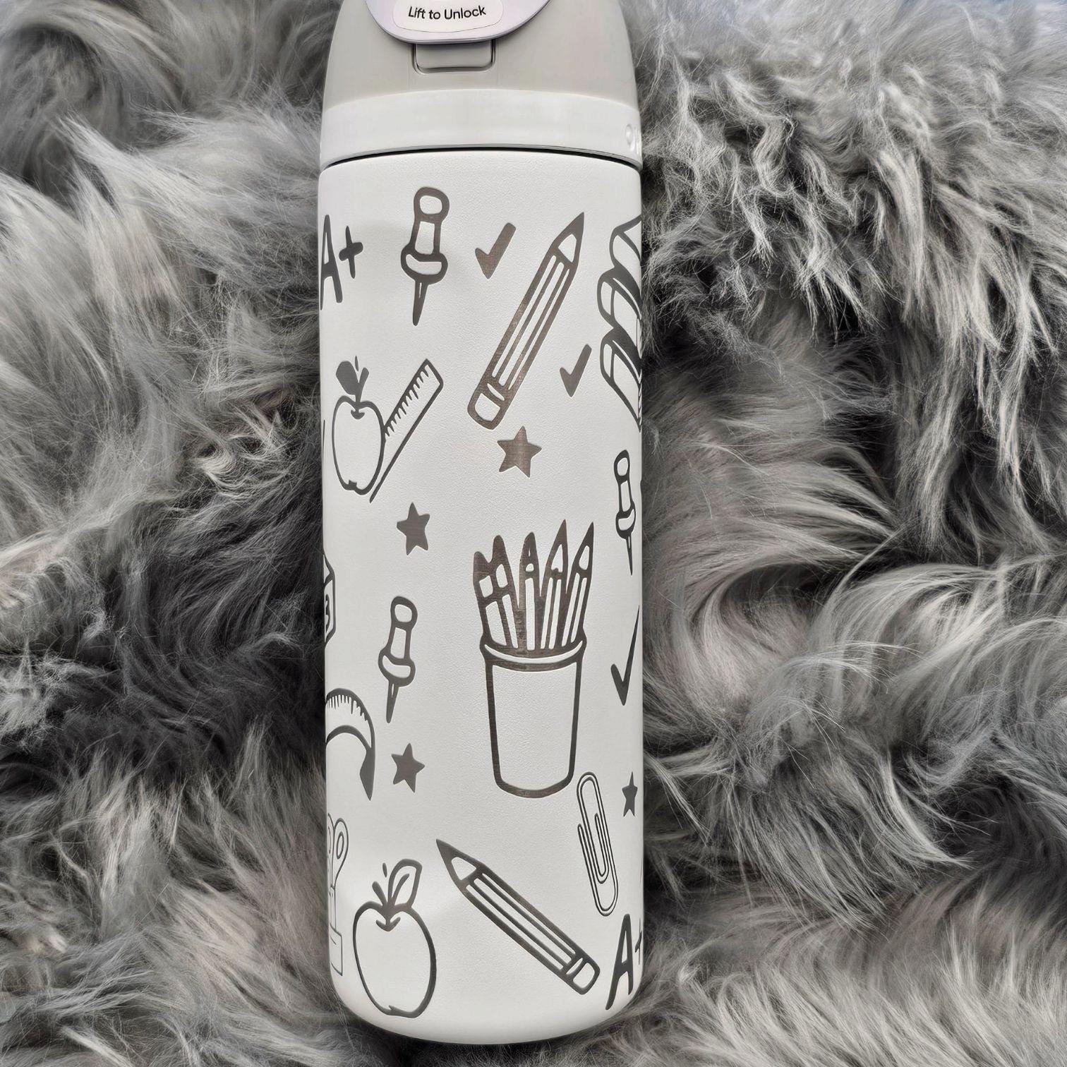Personalized Teacher Owala Water Bottle: Engraved Gift for Educators
