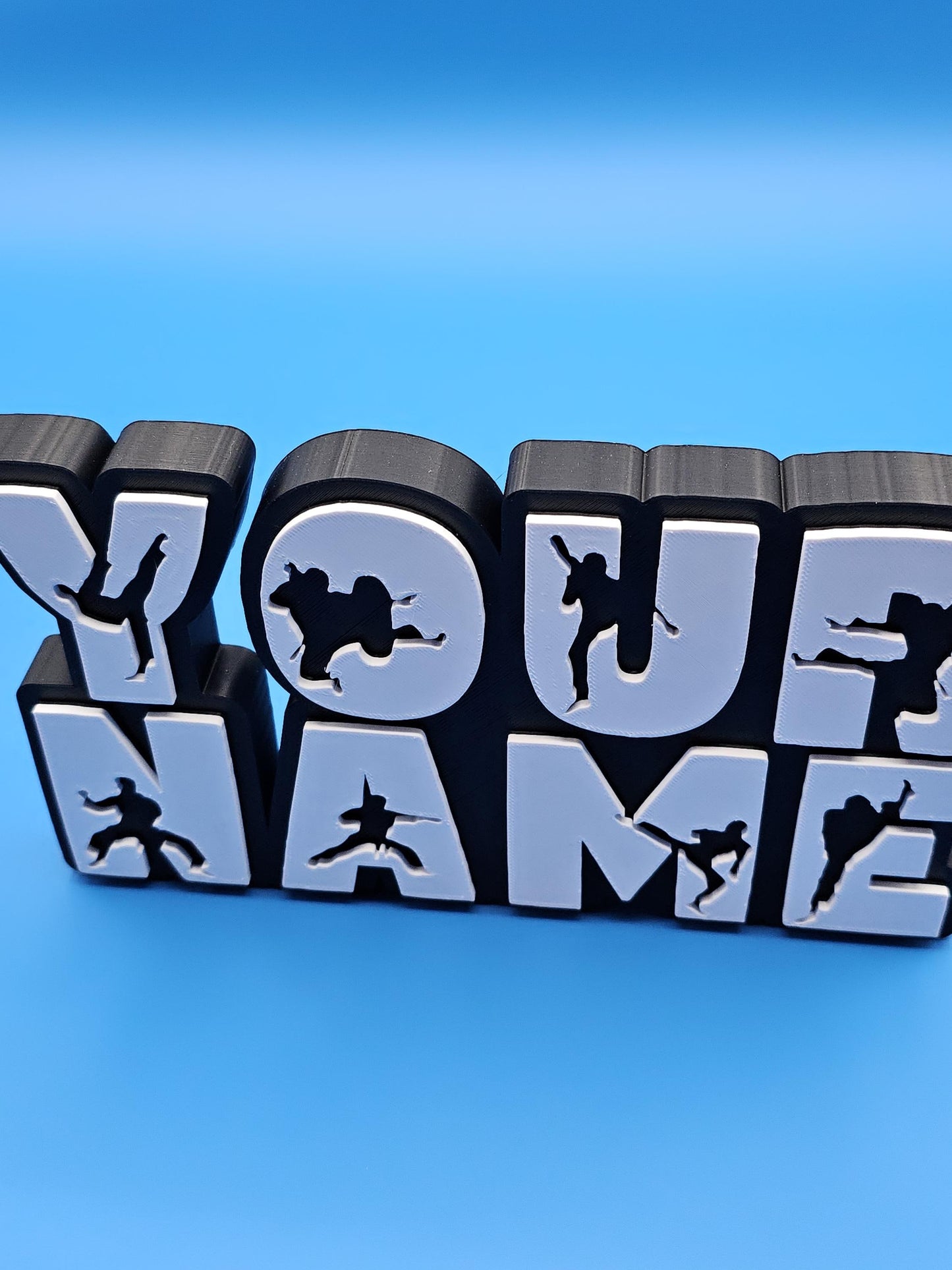 Martial Arts Name Sign – Custom Wall Decor for Karate, Taekwondo, or Jiu-Jitsu Room, Unique Name Gift for Boys & Girls | Birthday Gift