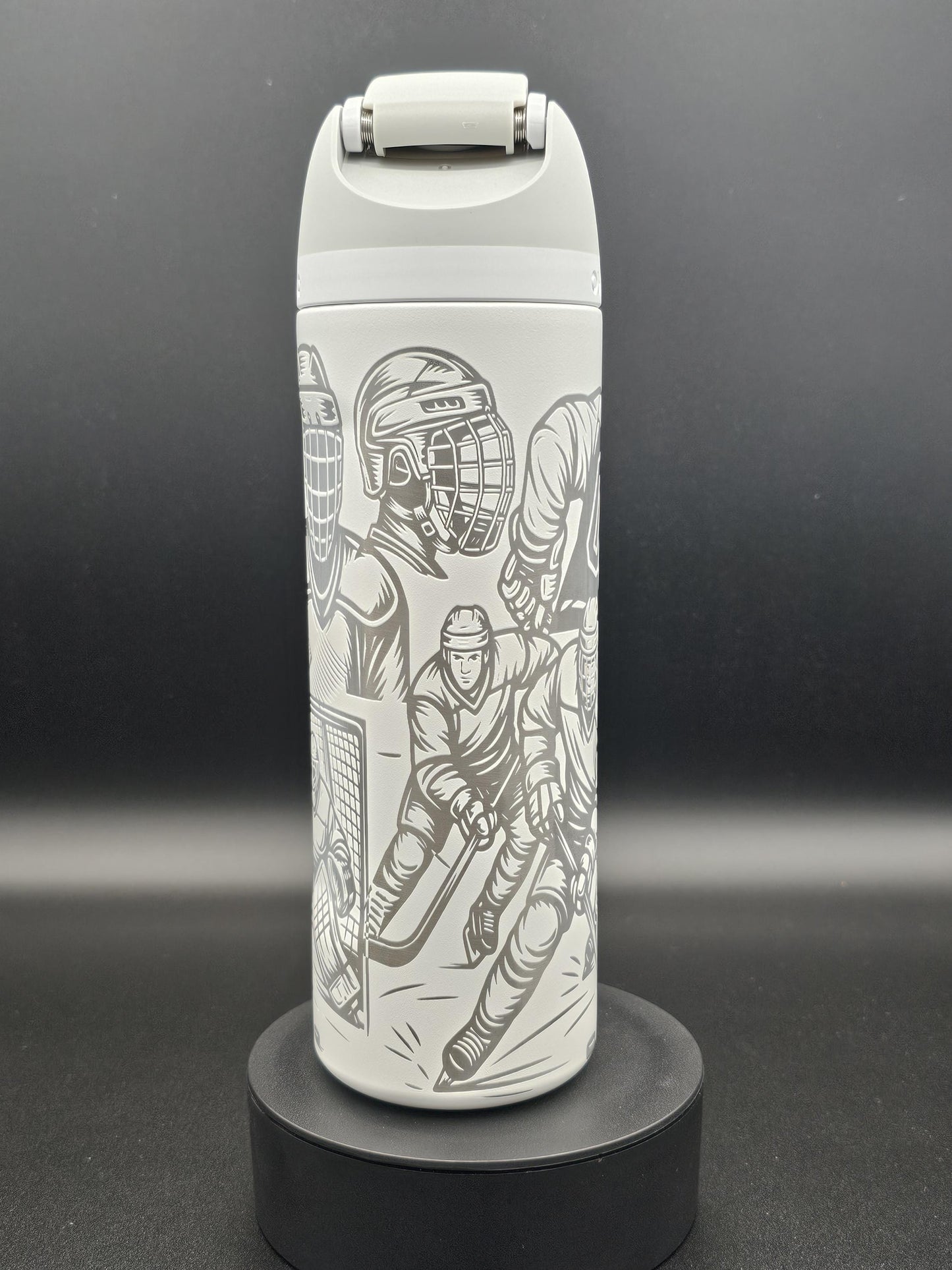 Owala Hocky Theme Drink Bottle, 40 32, 24 and 16 ounce BPA-Free Bottle, Freesip and Sway, leak proof Water Bottle, Sports Enthusiast Gift