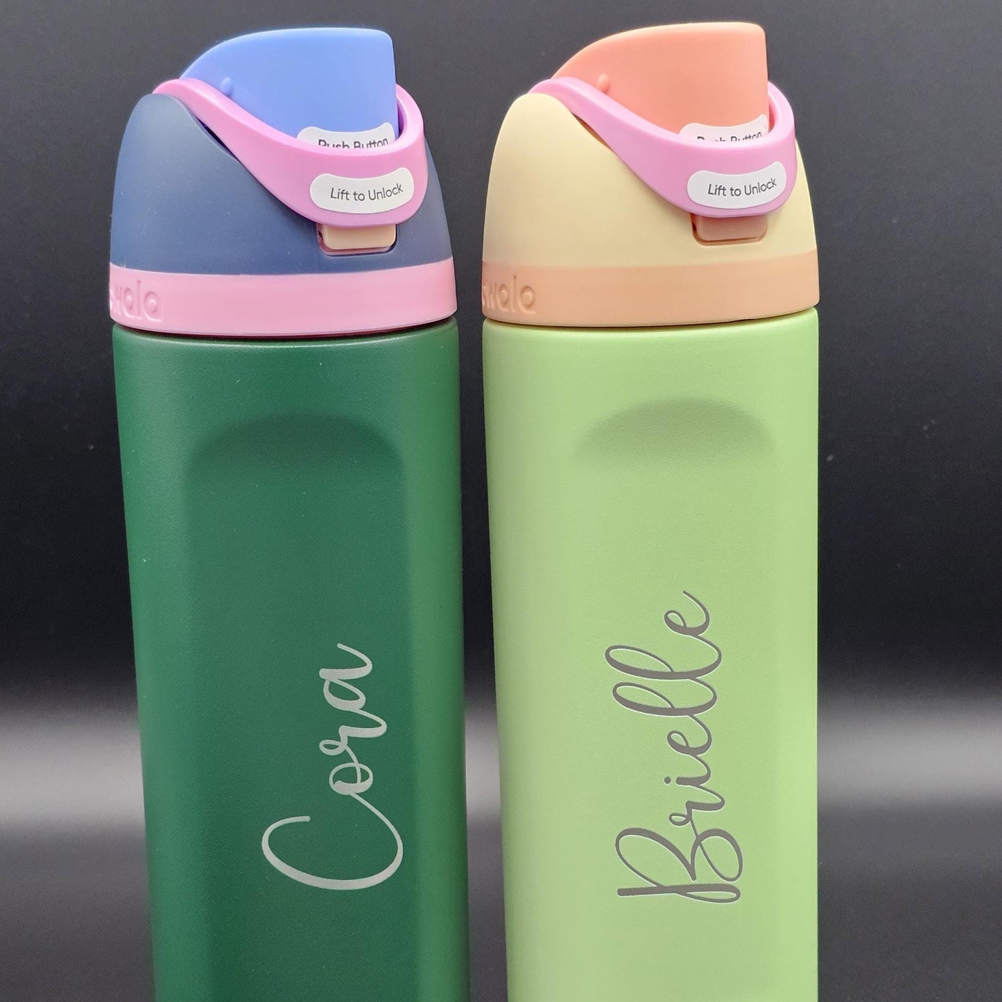 Custom Owala 24 oz Free Sip, Personalized Engraving, Kid Water bottle Bride and Groom Gifts, Hydration Gift, Unique Gift, Water Bottle