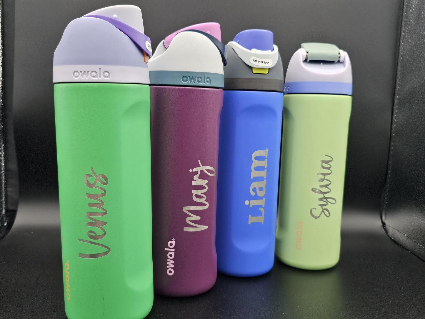 Custom Owala 24 oz Free Sip, Personalized Engraving, Kid Water bottle Bride and Groom Gifts, Hydration Gift, Unique Gift, Water Bottle