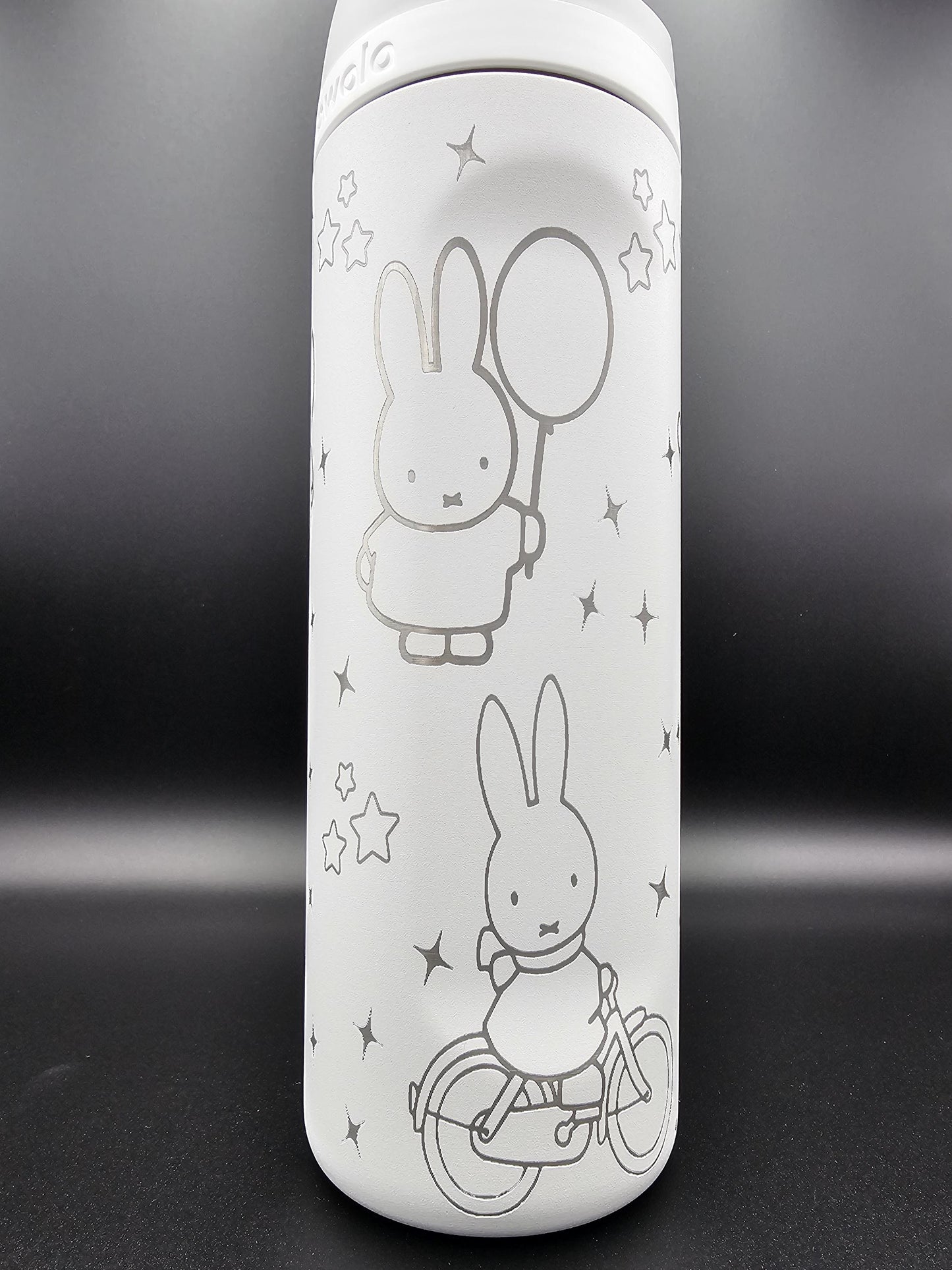 Miffy Owala 20, 24, 30, 32 and 40 oz Bottle | Custom Engraved Owala free sip, sway and Smooth sip bottles