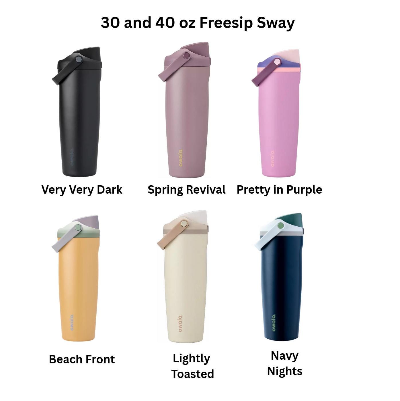 Custom Owala 30 or 40 oz Sway, Personalized Engraving, Kid Water bottle Bride and Groom Gifts, Hydration Gift, Unique Gift, Water Bottle