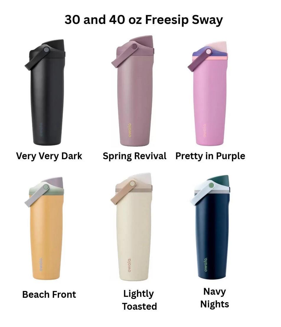 Sunflower Design Owala Water Bottle - 24, 30, 32 and 40 oz | Personalized Drinkware, Owala Sway