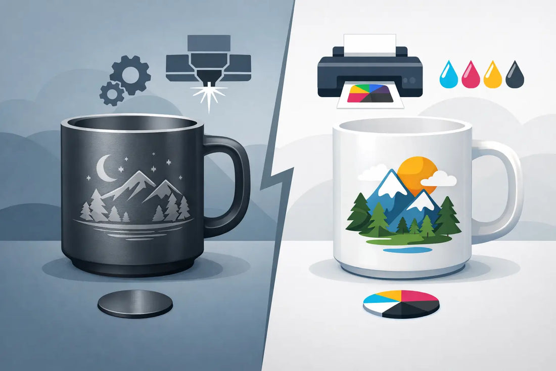 Engraved Mugs Versus Printed Mugs Compared