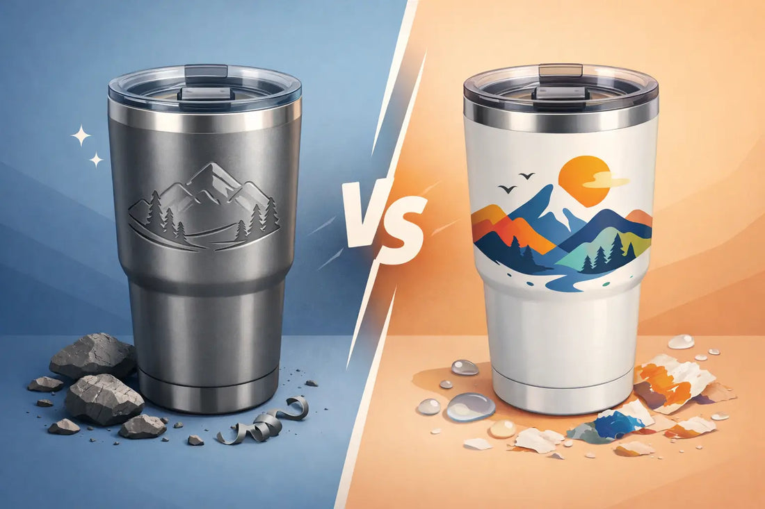 Engraved Tumbler vs Printed Tumbler: Which Lasts?