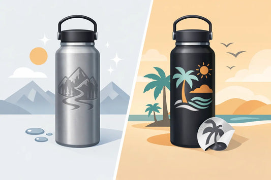 Engraved Bottle vs Vinyl Decals: Which Lasts?