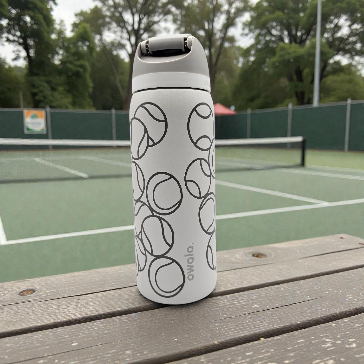 Personalized Tennis Ball Owala Water Bottle | Engraved Sports Gift