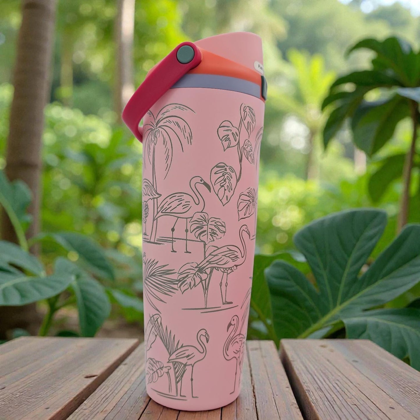 Flamino Lover's Personalized Owala Bottle — Available in FreeSip and Sway Owalas