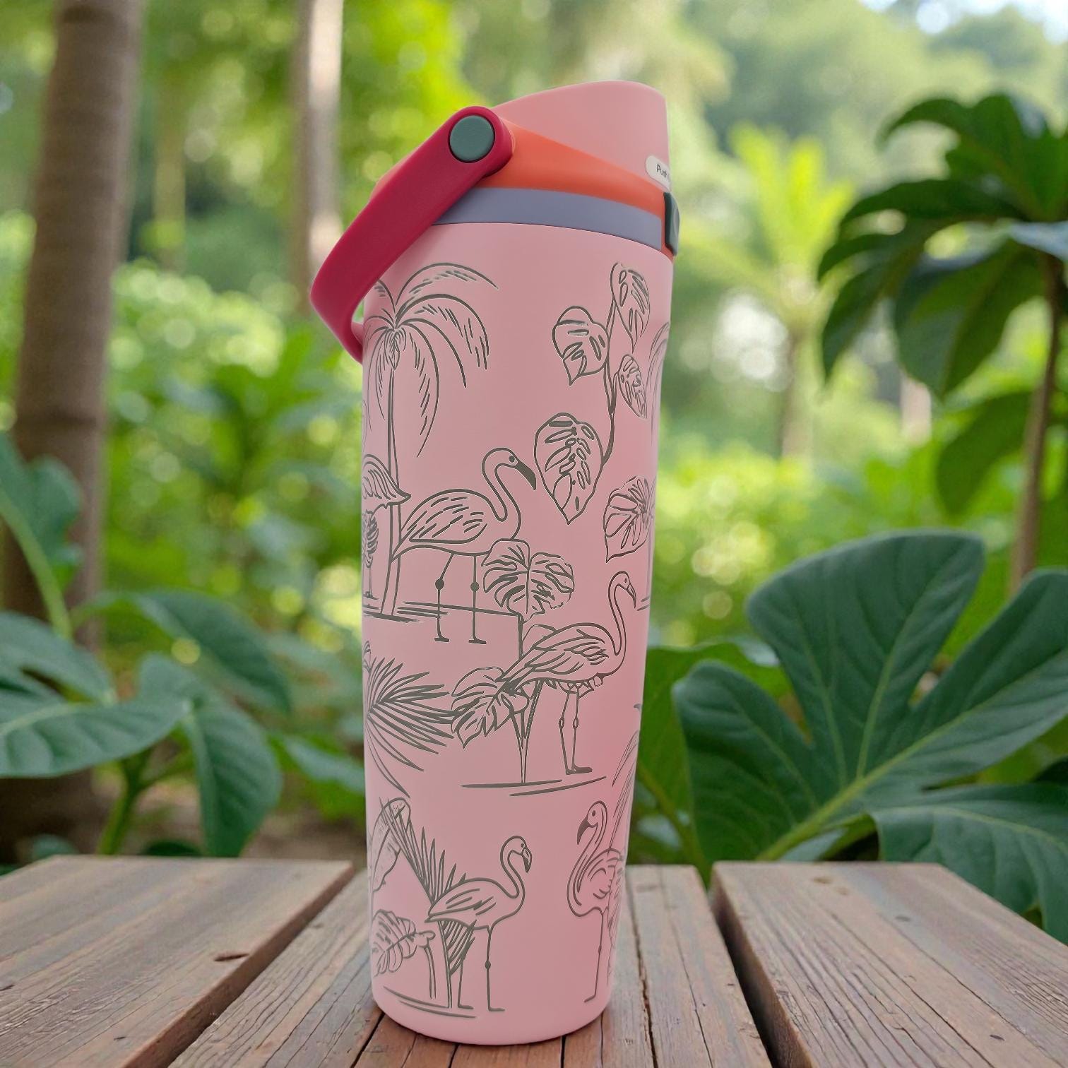 Flamino Lover's Personalized Owala Bottle — Available in FreeSip and Sway Owalas