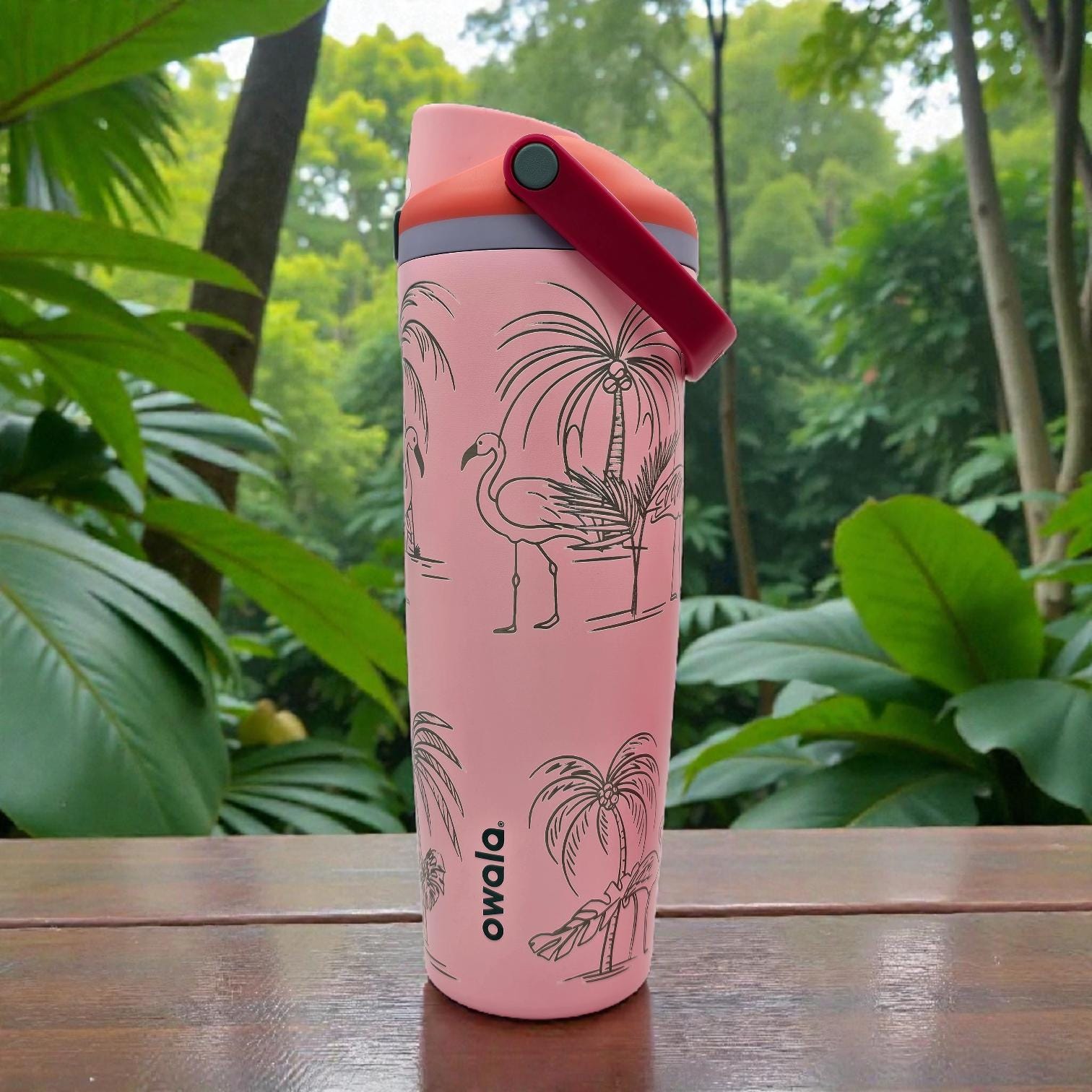 Flamino Lover's Personalized Owala Bottle — Available in FreeSip and Sway Owalas
