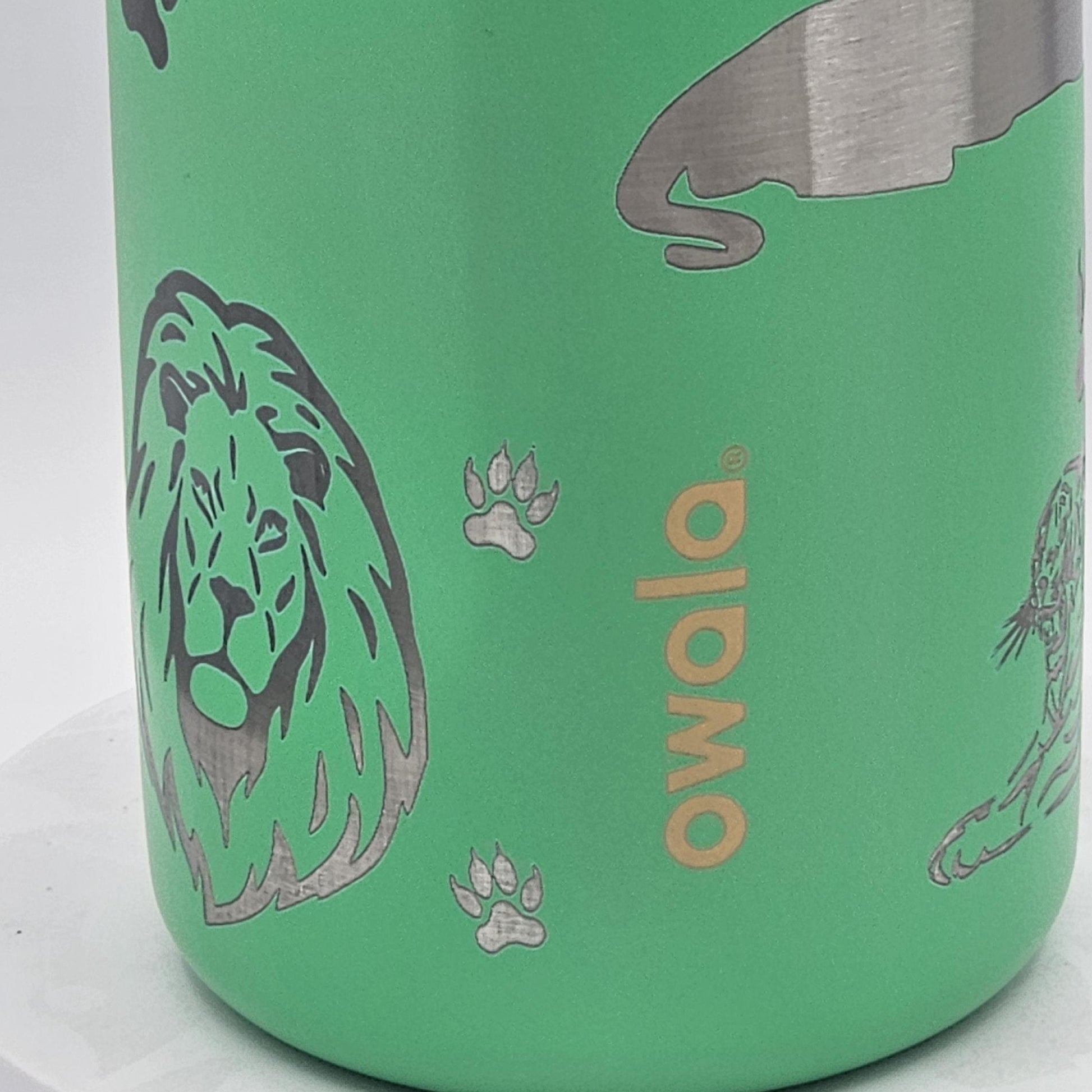 Big Cat Lover's Personalized Owala Bottle, Tiger, Lion and Jaguars — Available in FreeSip and Sway Owalas