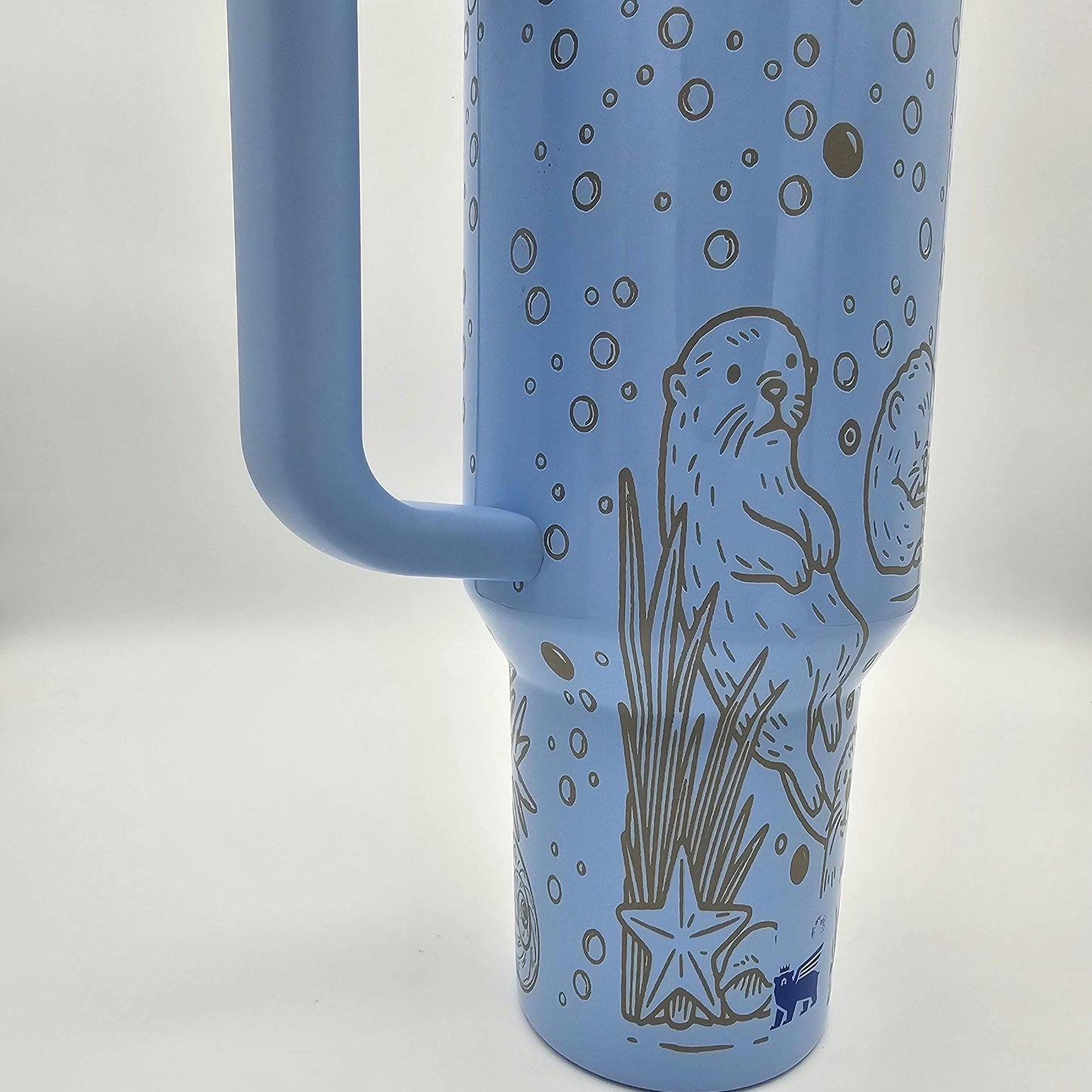 Stanley Tumbler with Engraved Otters – Cute Otter Cup | Custom Engraved Stanley in Multiple Colors & Sizes | Unique Animal Gift
