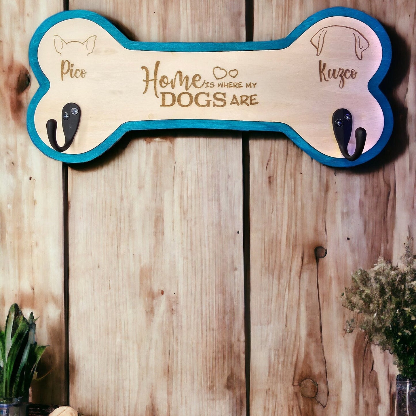 Fetchingly Yours: Personalized Leash Holder for Dogs, Gift for Dogs, Entry way Mudroom Hook, Dog Sign