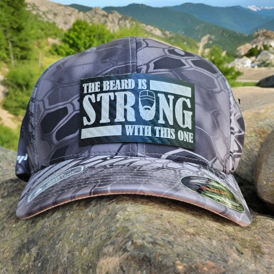The Beard is Strong with This One - Unique Dad Hat, Funny Beard Hat, Star Wars Inspired, Bearded Man Cap, Father's Day Gift