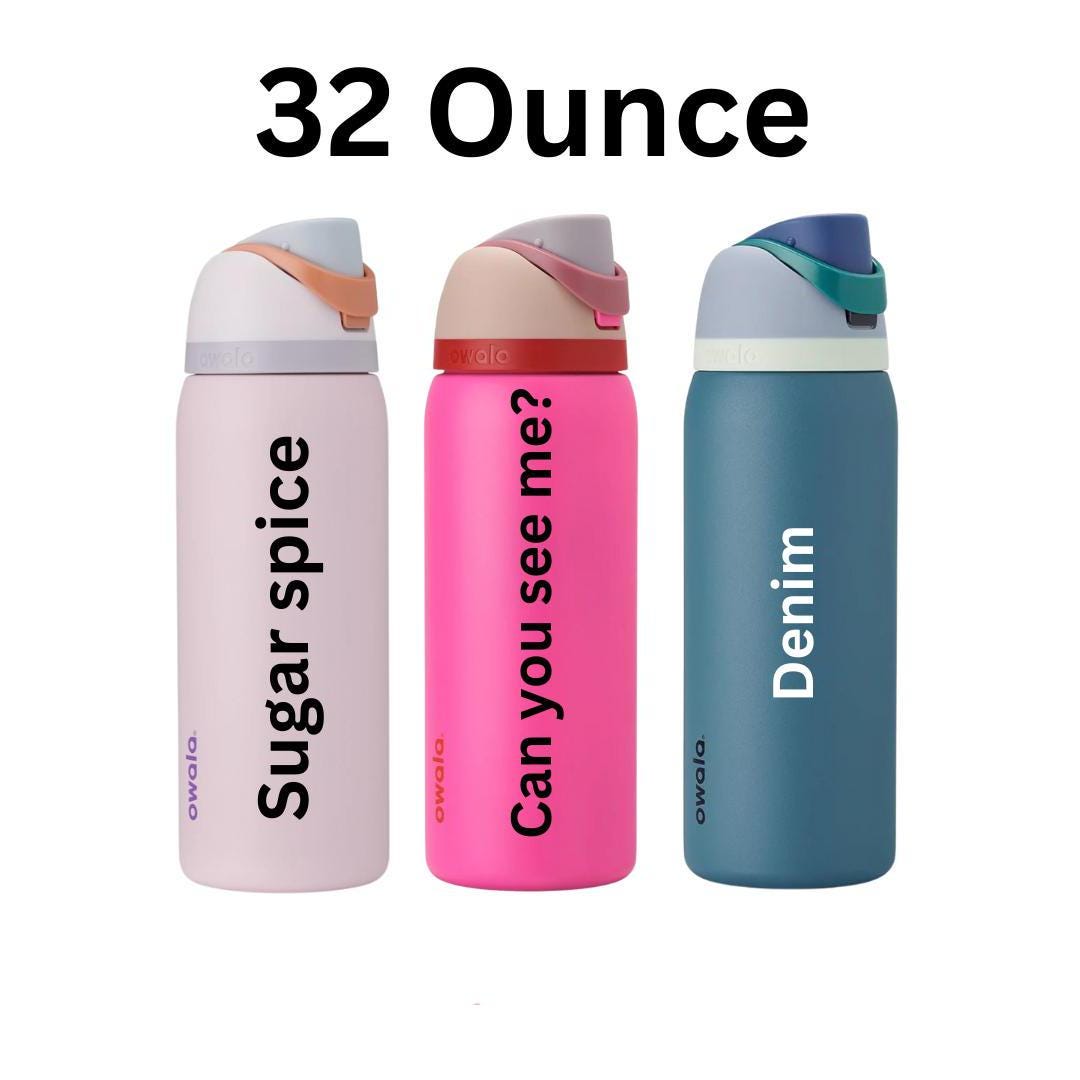 Doughnut Engraved Owala 24 and 32 oz Bottle | Doughnut Lover Gift | Elegant & Personalized Drinkware