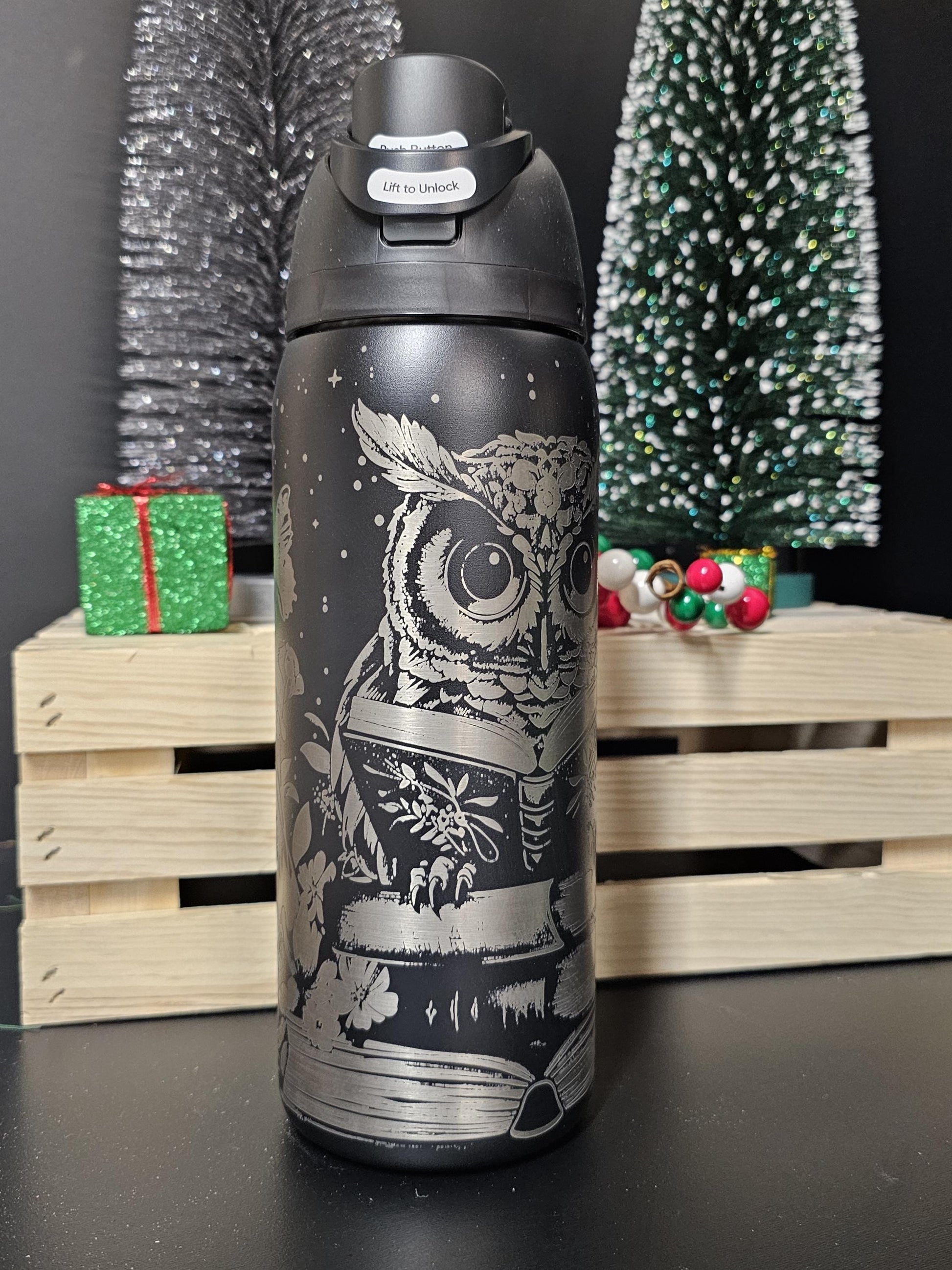 Owl book lover Owala 24 and 32 oz Tumbler, book love Tumbler, Owl Drinkware