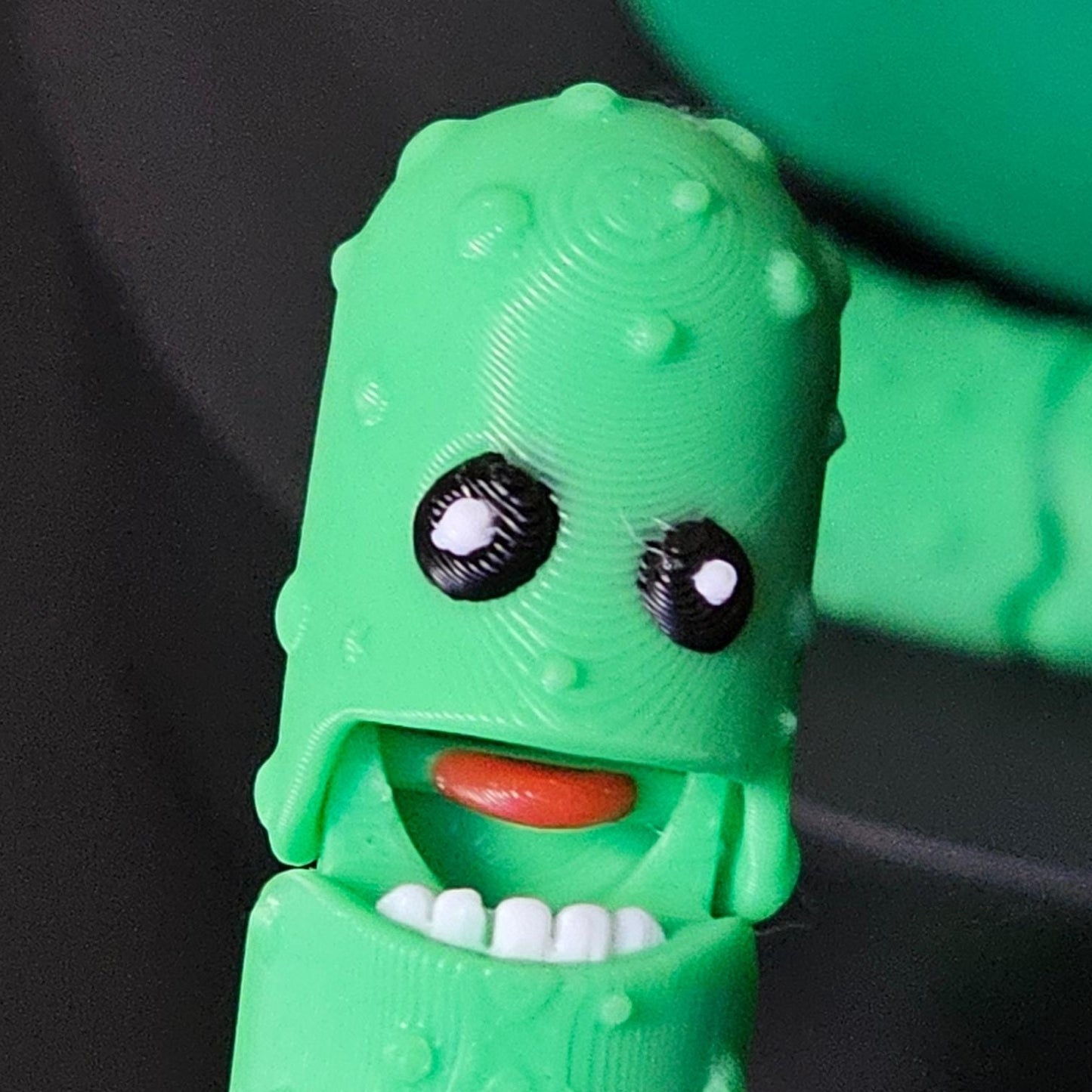You’re a Big Dill!  Articulated Pickle in Heart-Shaped Container – Funny Valentine’s Day Gift, Unique Pickle Lover Present, 3D Printed