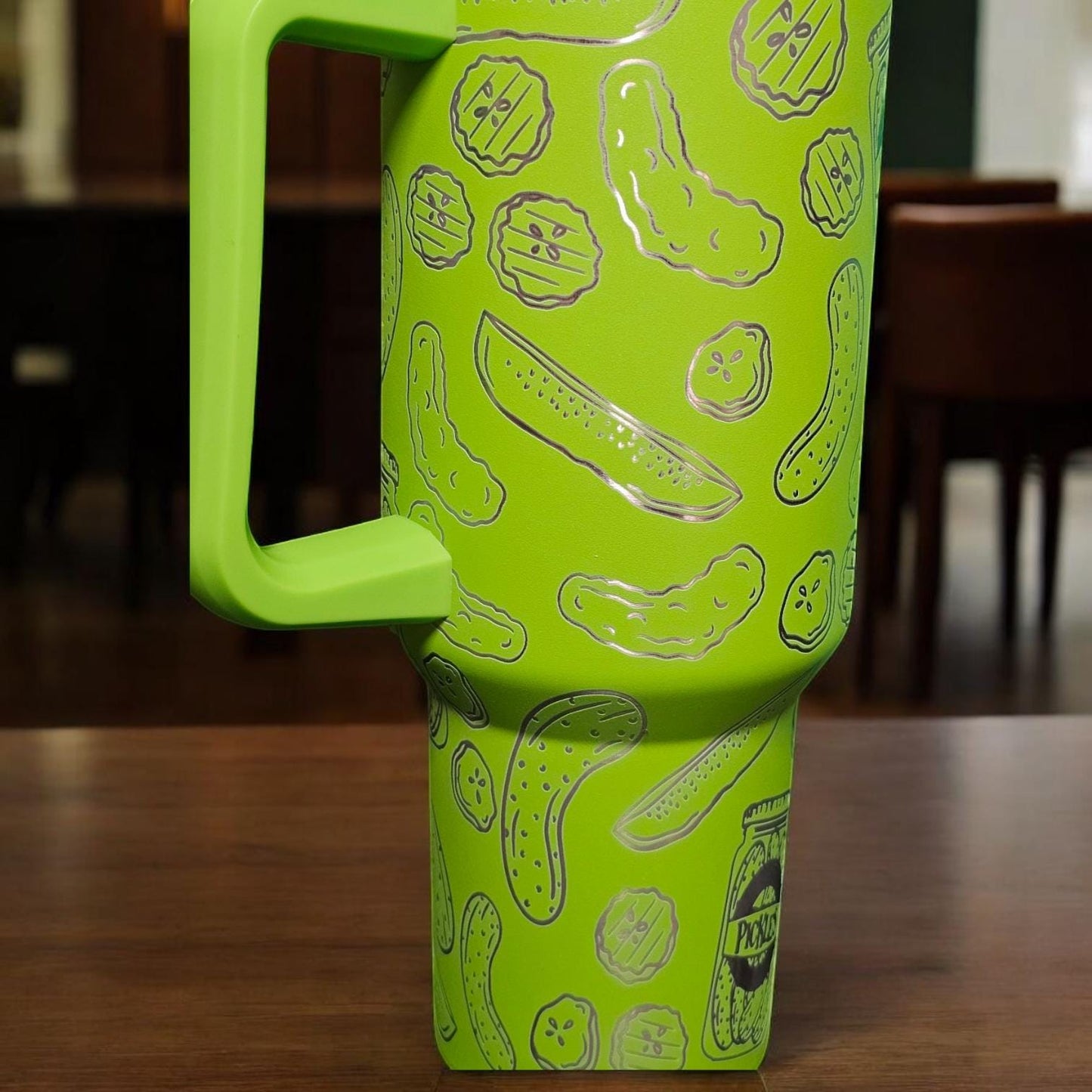 Pickle Engraved Stanley 30 and 40 oz Bottle | Pickle Lover Gift | Elegant & Personalized Drinkware