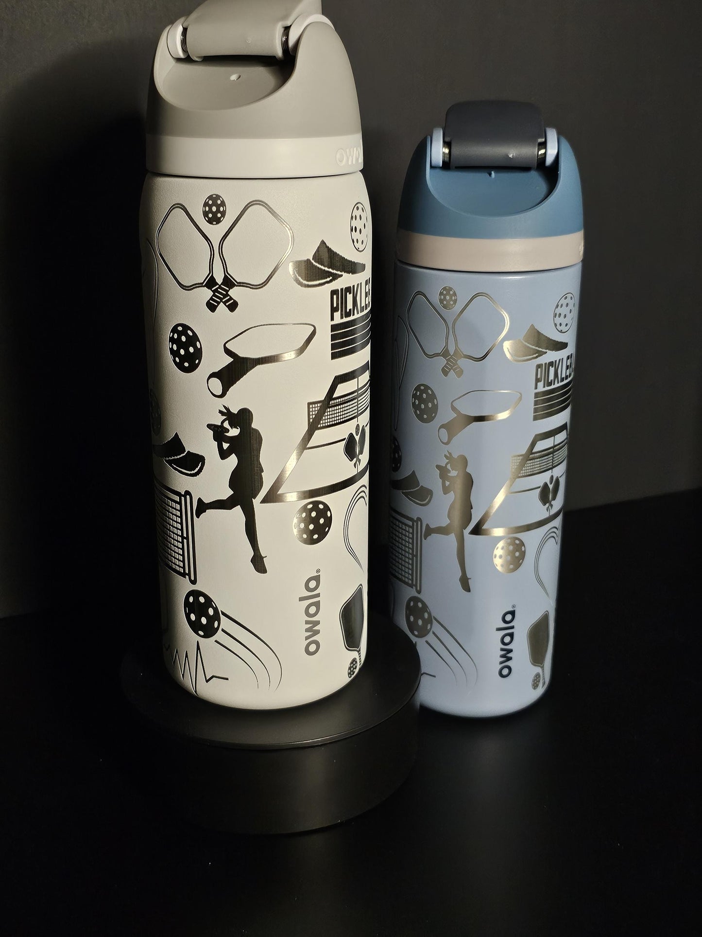 Owala Pickleball Theme Drink Bottle, 40, 32, 30 and 24 ounce BPA-Free Bottle, Free sip and Sway options , Sports Enthusiast Gift