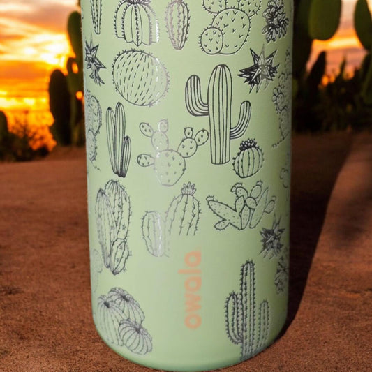 Succulent Owala 32 oz Tumbler, Botanical Tumbler, Plant Lover Gift, Succulent Water Bottle, Cactus Drinkware