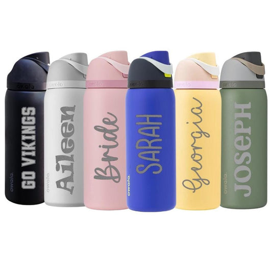 Custom Owala 32 oz Free Sip, Personalized Engraving, Bride and Groom Gifts, Hydration Gift, Unique Gift, Water Bottle