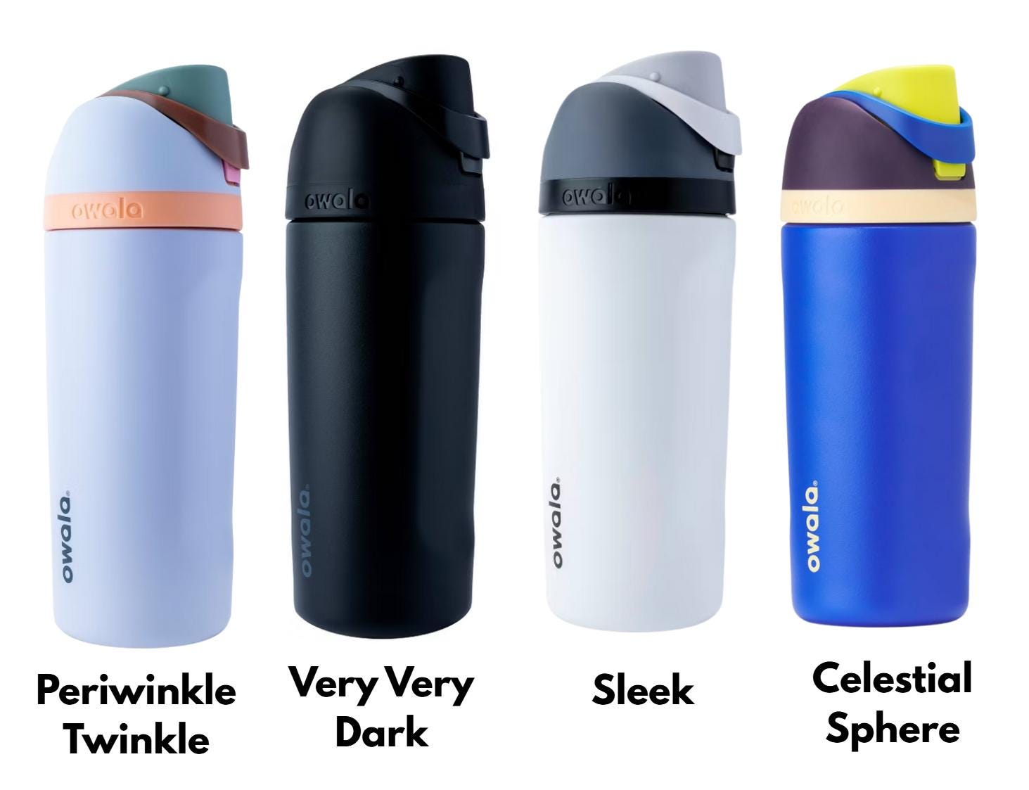 Space-Themed Owala Water Bottle: Astronaut & Rocket Design